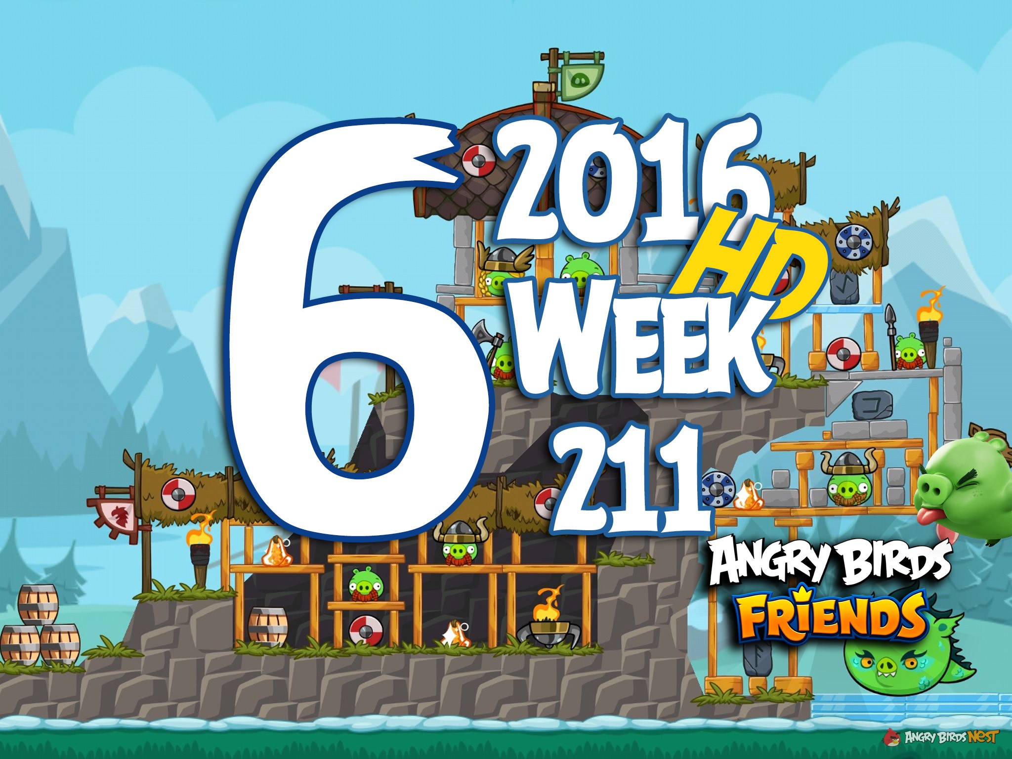 Angry Birds Friends Tournament Level 6 Week 211 Walkthrough | 2016