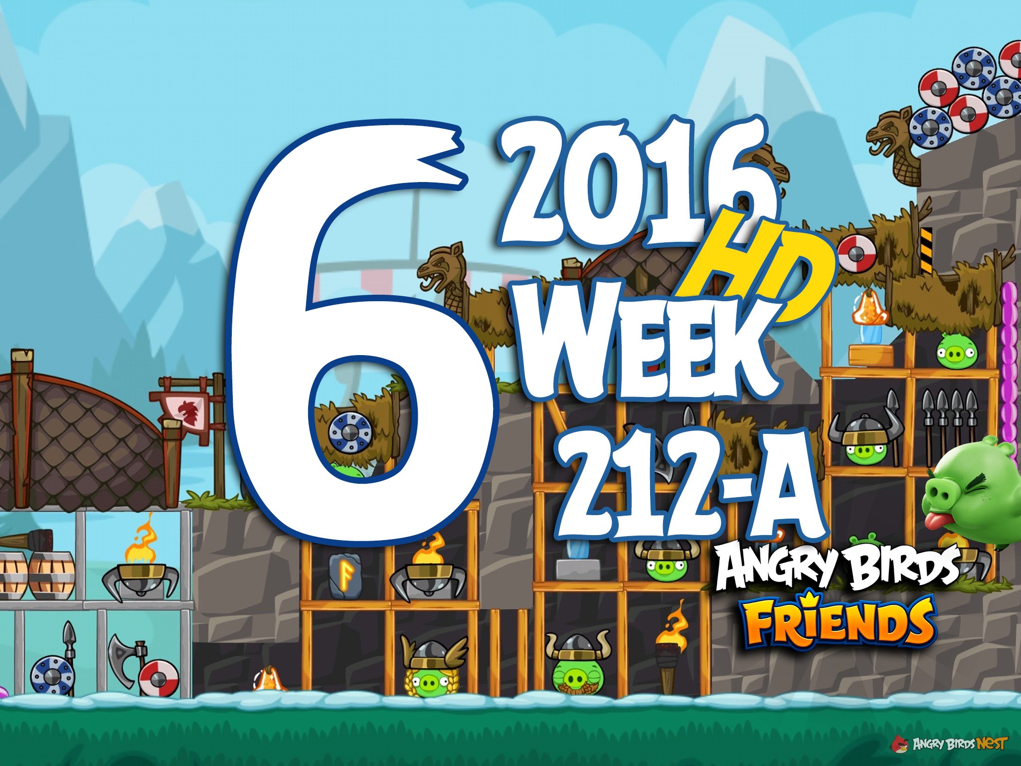 Angry Birds Friends Tournament Level 6 Week 212 Walkthrough | 2016