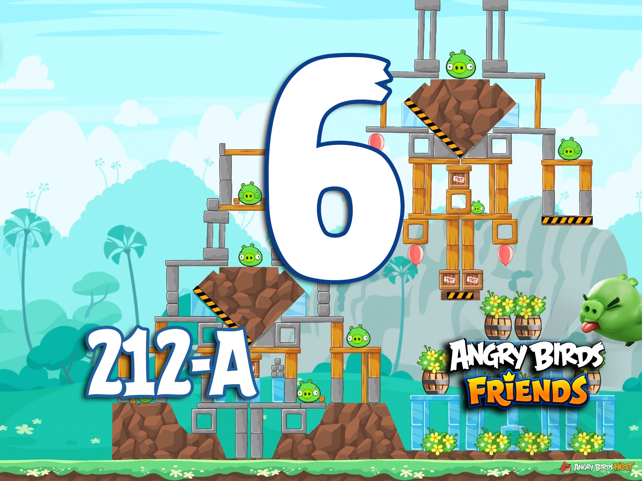 Angry Birds Friends Tournament Level 6 Week 212 Walkthrough