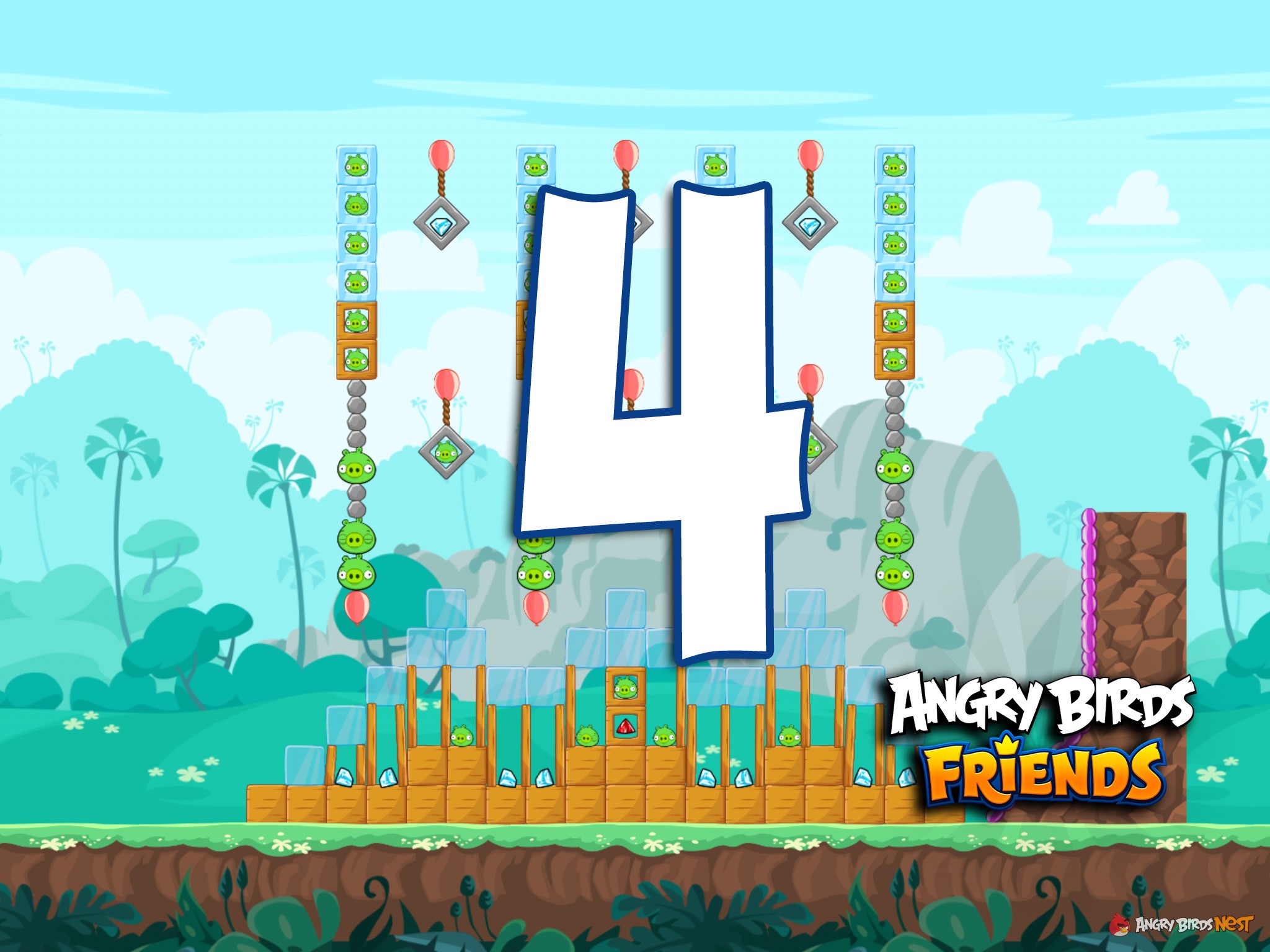 Angry Birds Friends Week 214-B Level 4