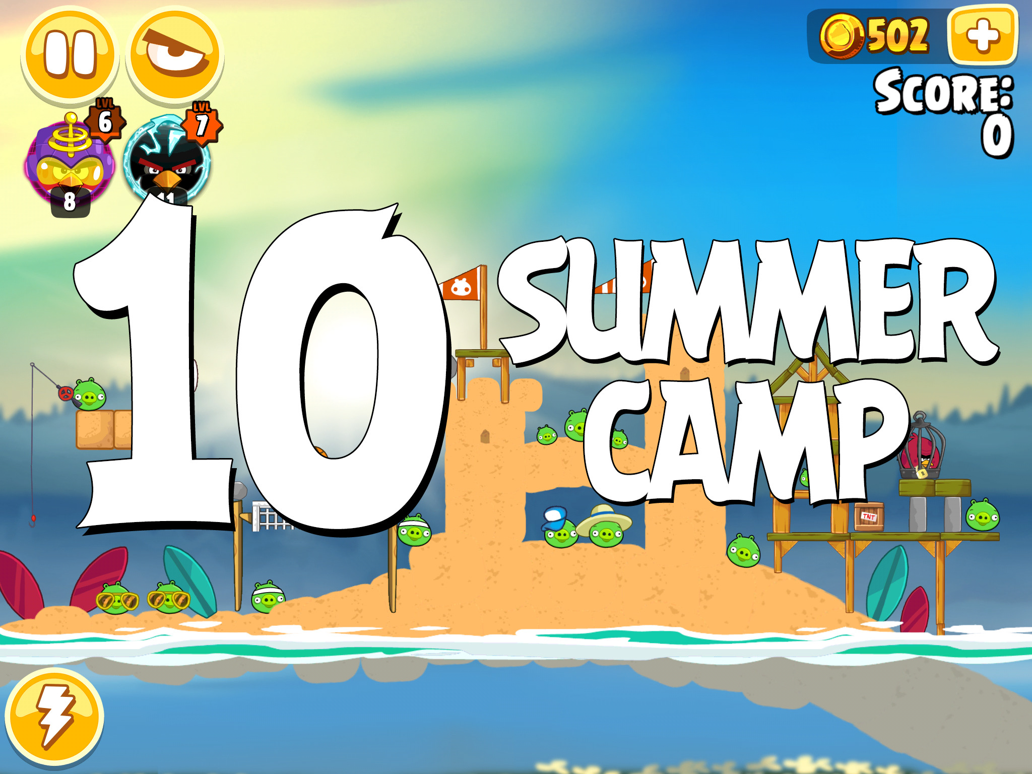 Angry-Birds-Seasons-Summer-Camp-Level-10