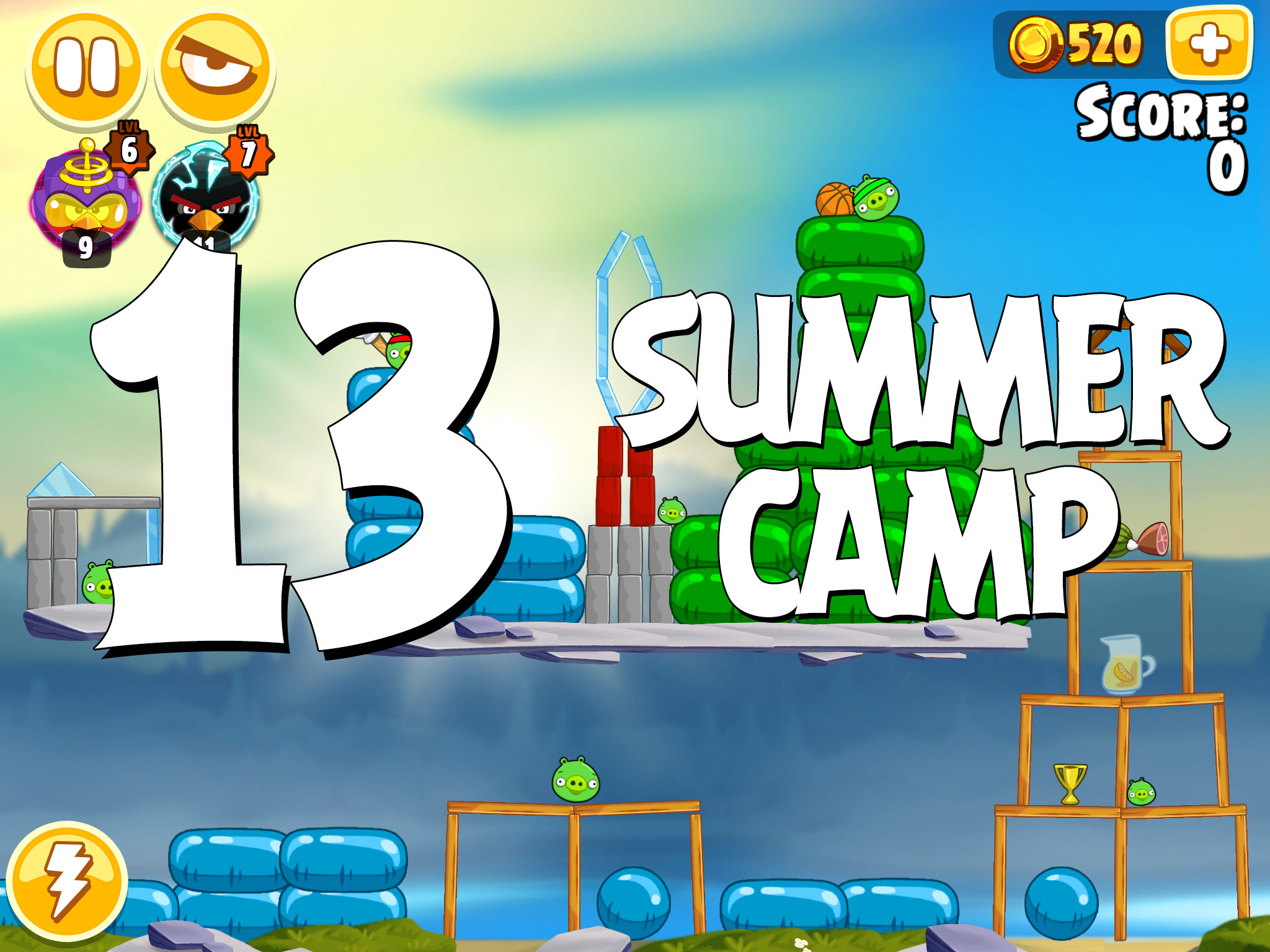 Angry-Birds-Seasons-Summer-Camp-Level-13