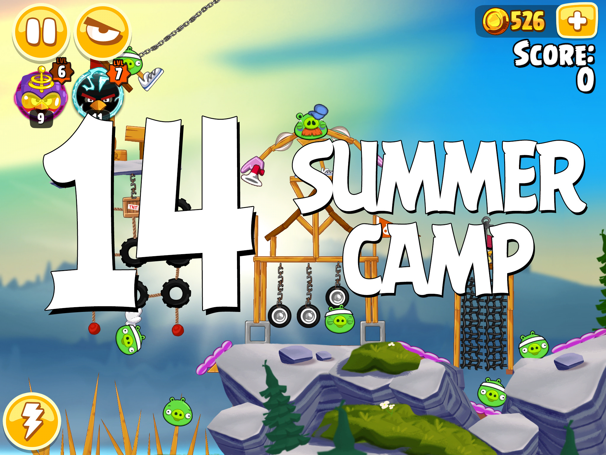 Angry-Birds-Seasons-Summer-Camp-Level-14