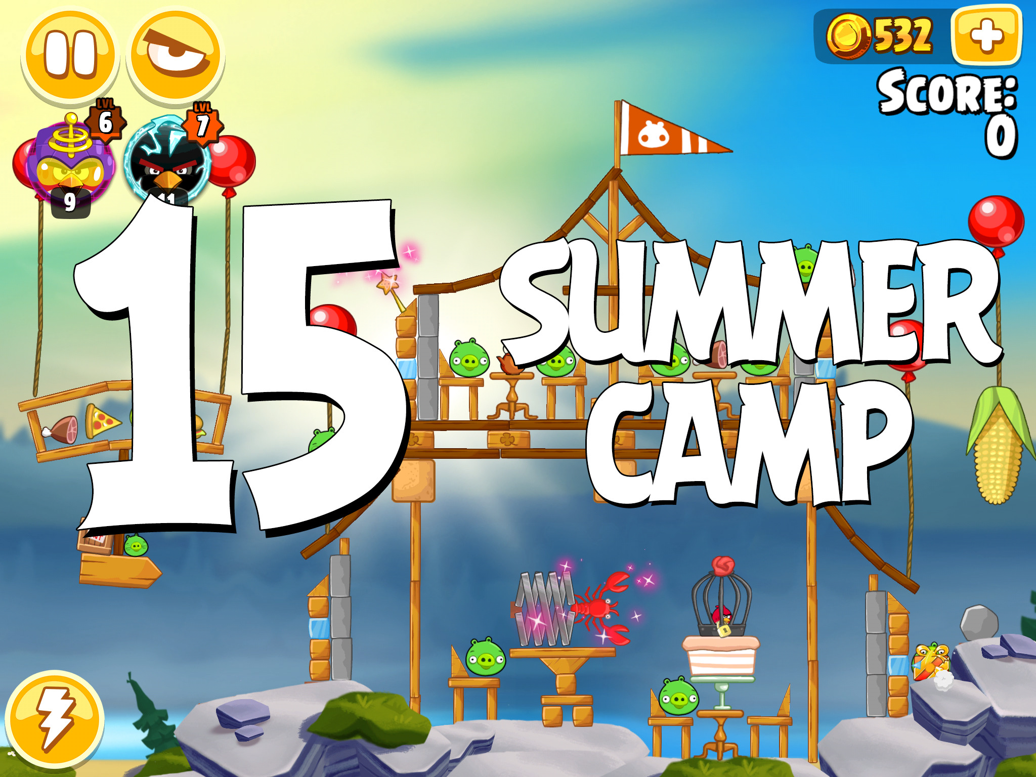 Angry-Birds-Seasons-Summer-Camp-Level-15
