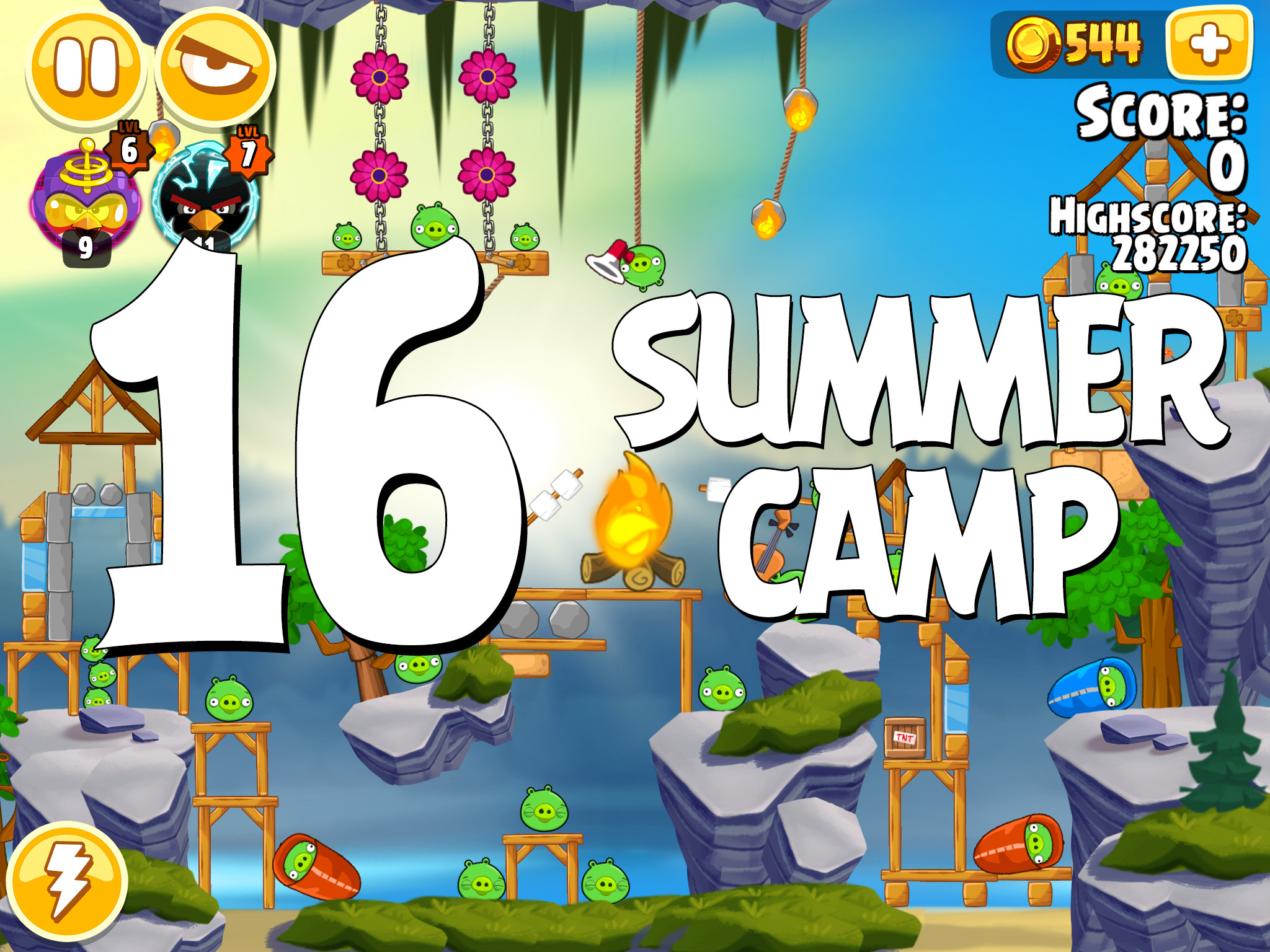 Angry-Birds-Seasons-Summer-Camp-Level-16