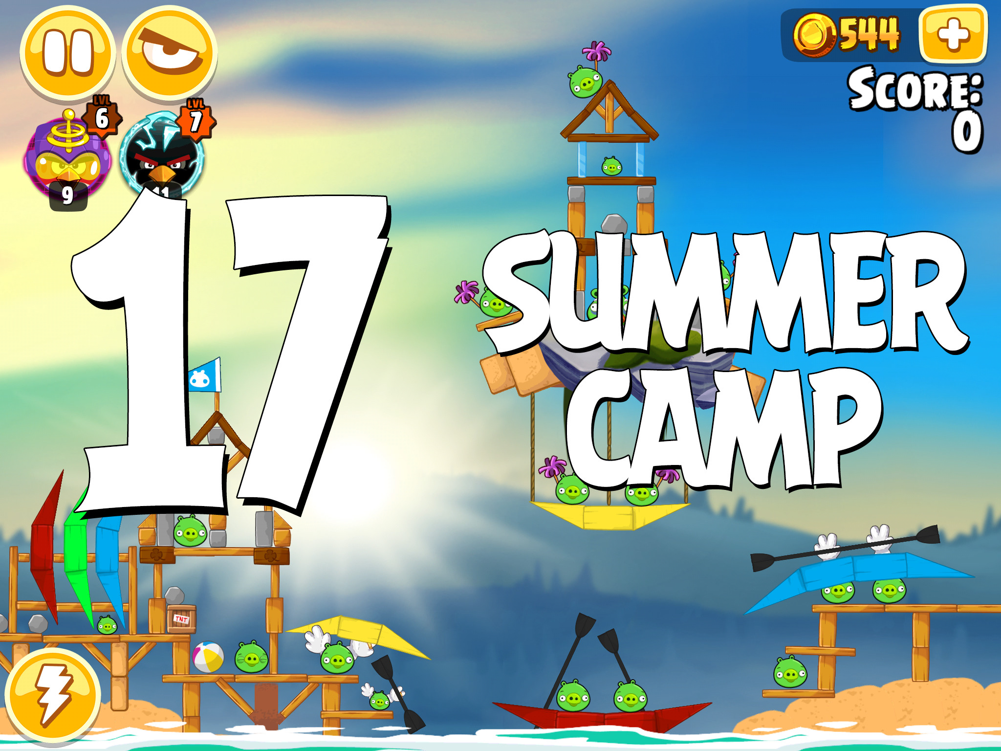 Angry-Birds-Seasons-Summer-Camp-Level-17