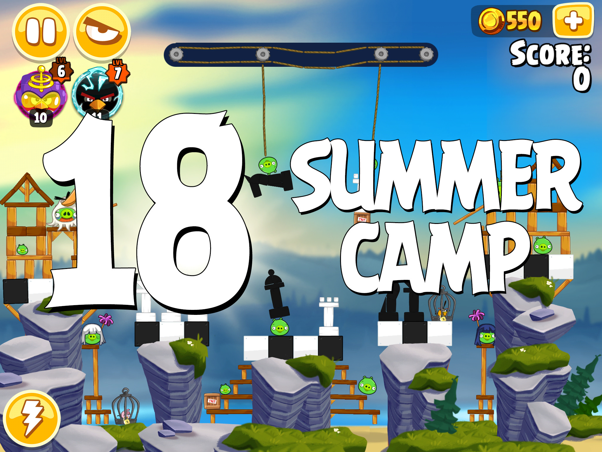 Angry-Birds-Seasons-Summer-Camp-Level-18