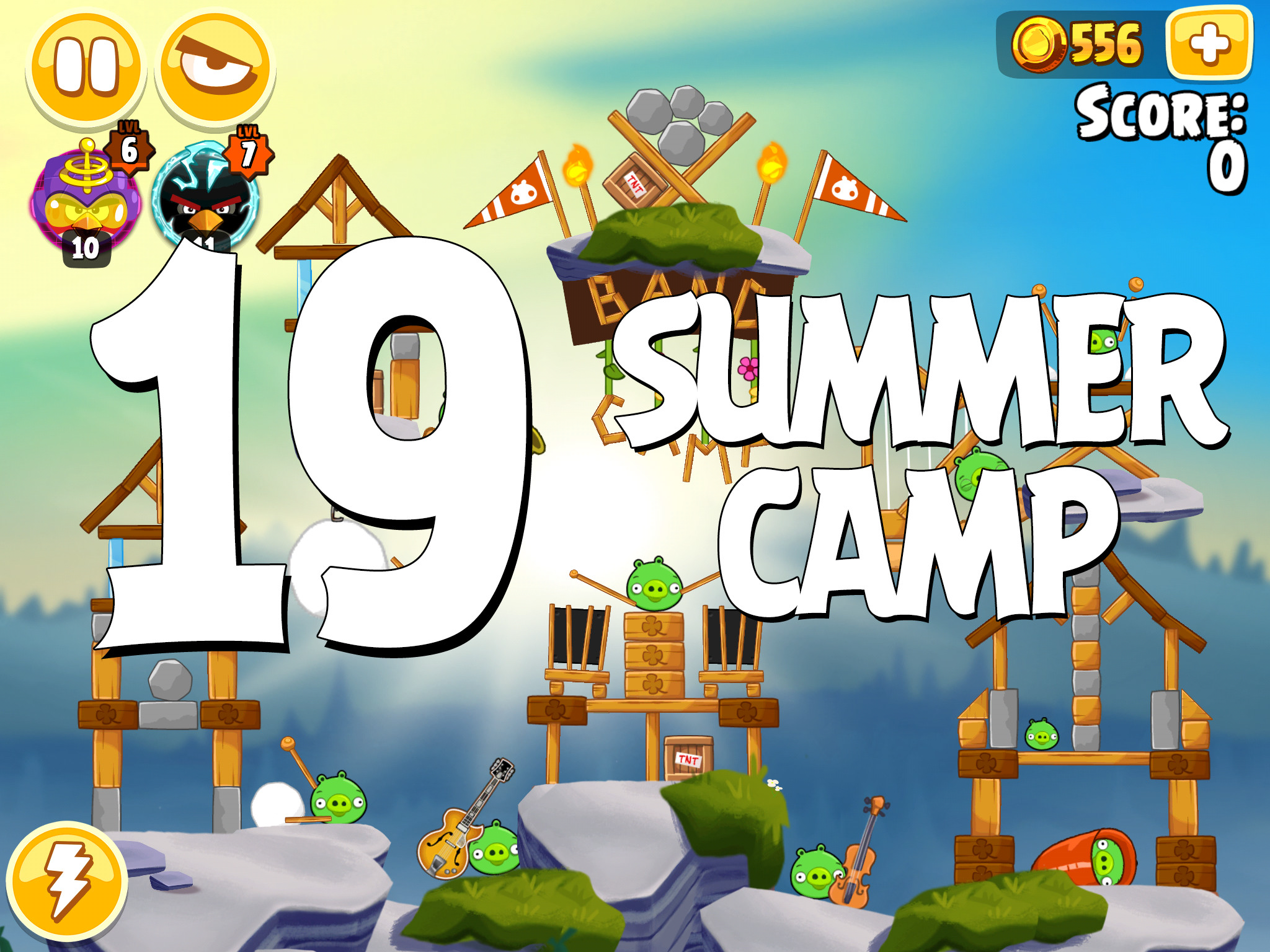Angry-Birds-Seasons-Summer-Camp-Level-19
