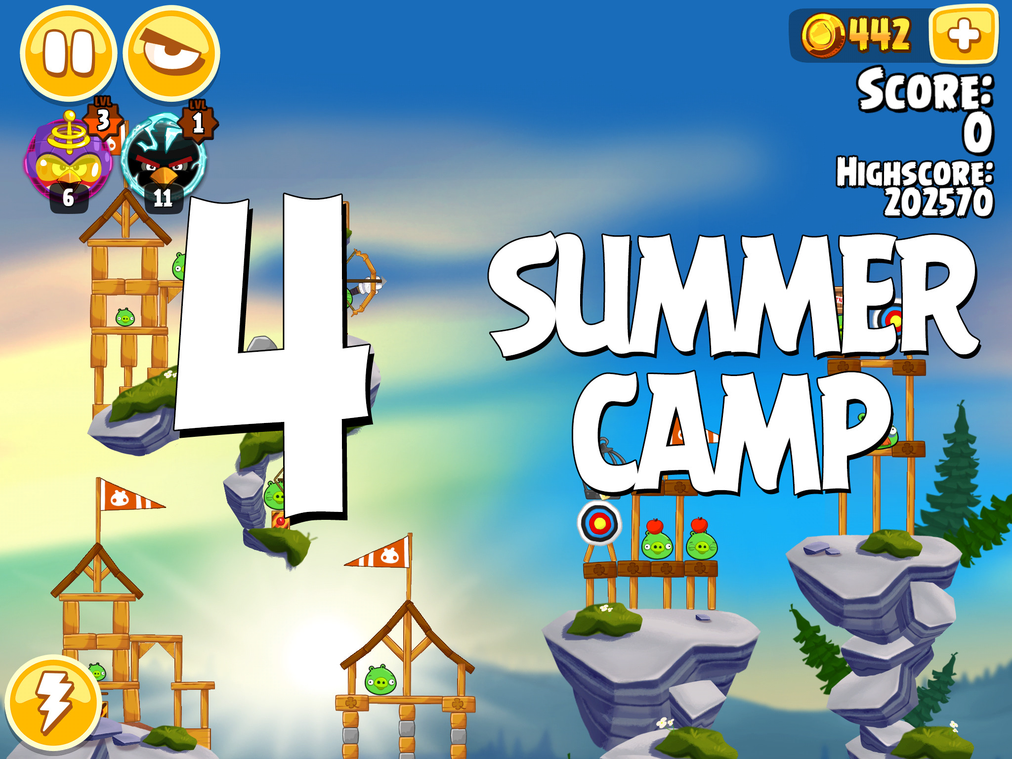 Angry-Birds-Seasons-Summer-Camp-Level-4