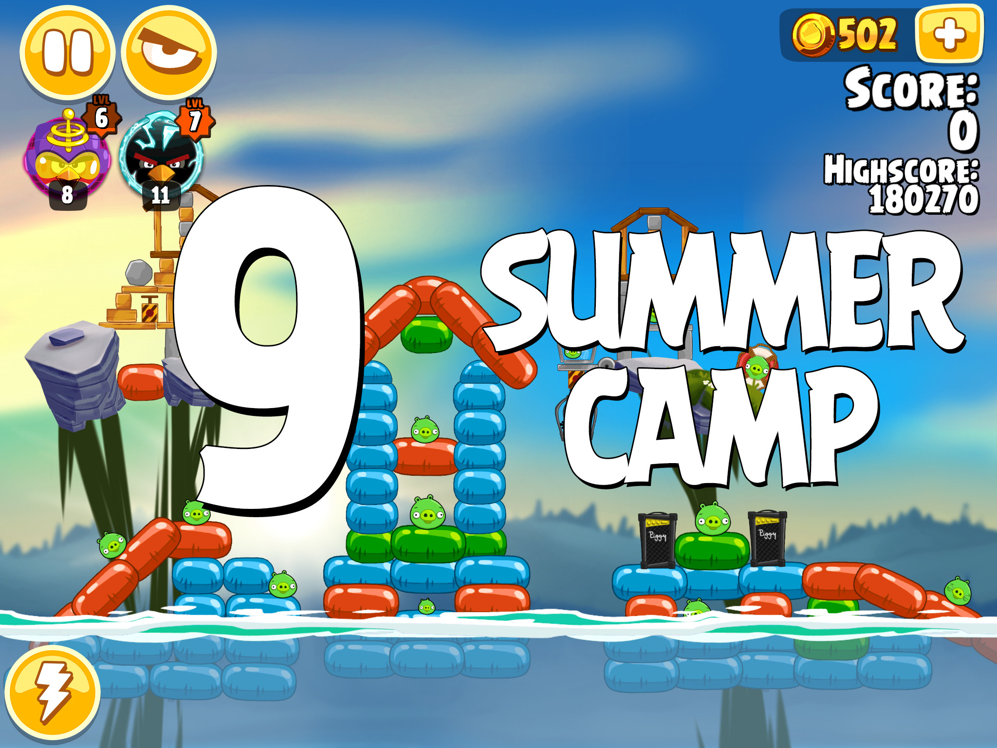 Angry-Birds-Seasons-Summer-Camp-Level-9
