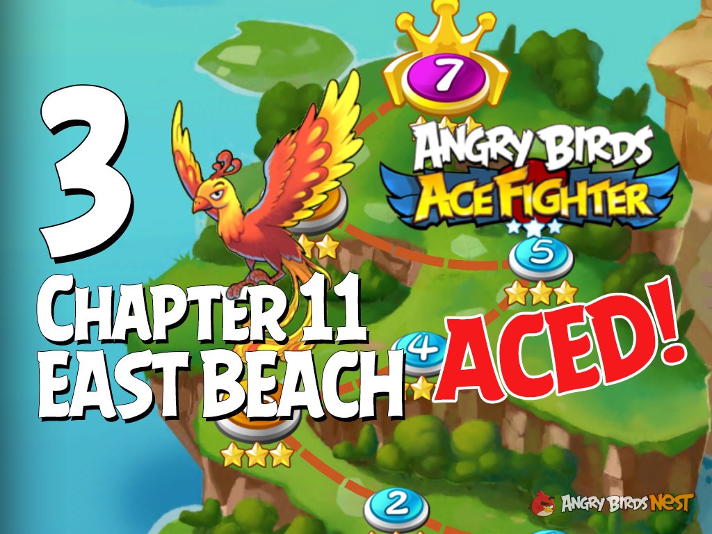 Angry Birds Ace Fighter Chapter 11 East Beach Aced