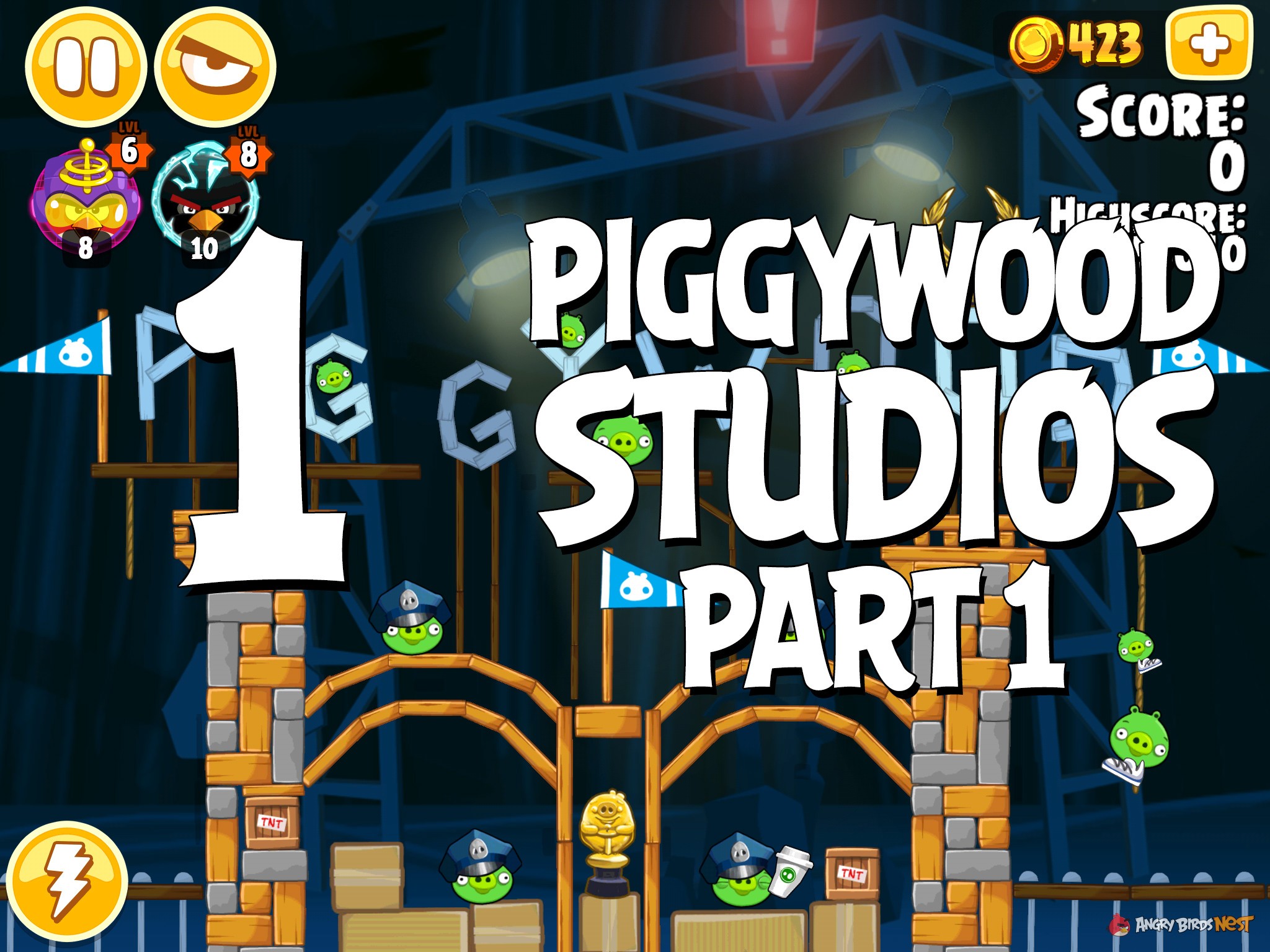 Angry Birds Seasons Piggywood Studios Part 1 Level 1