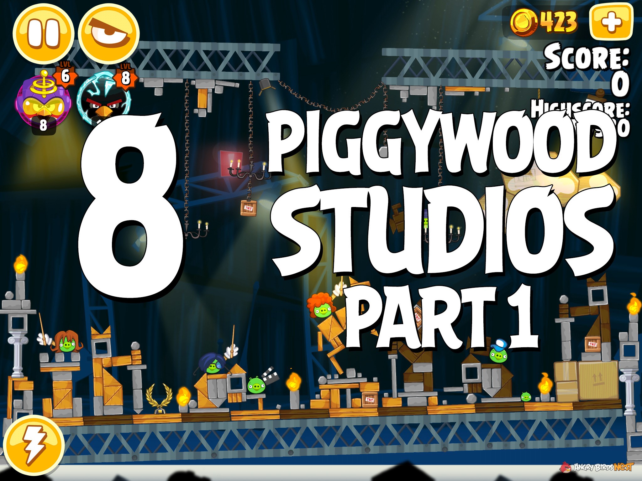 Angry Birds Seasons Piggywood Studios Part 1 Level 8