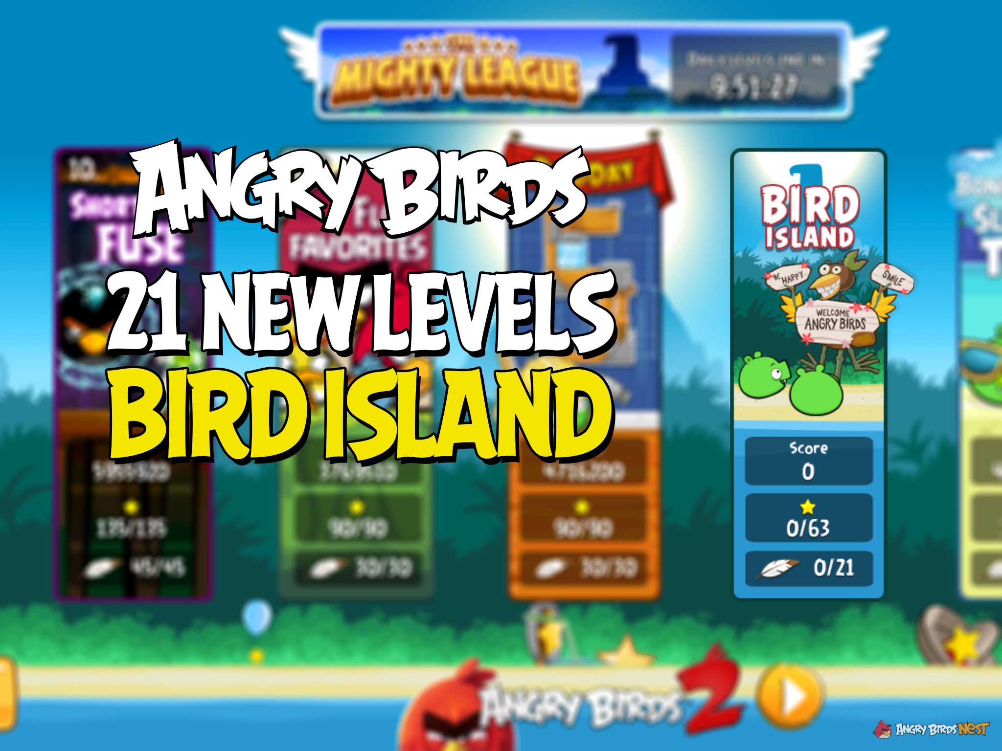 Angry Birds “Bird Island” Update! 21 New Levels Coming Soon