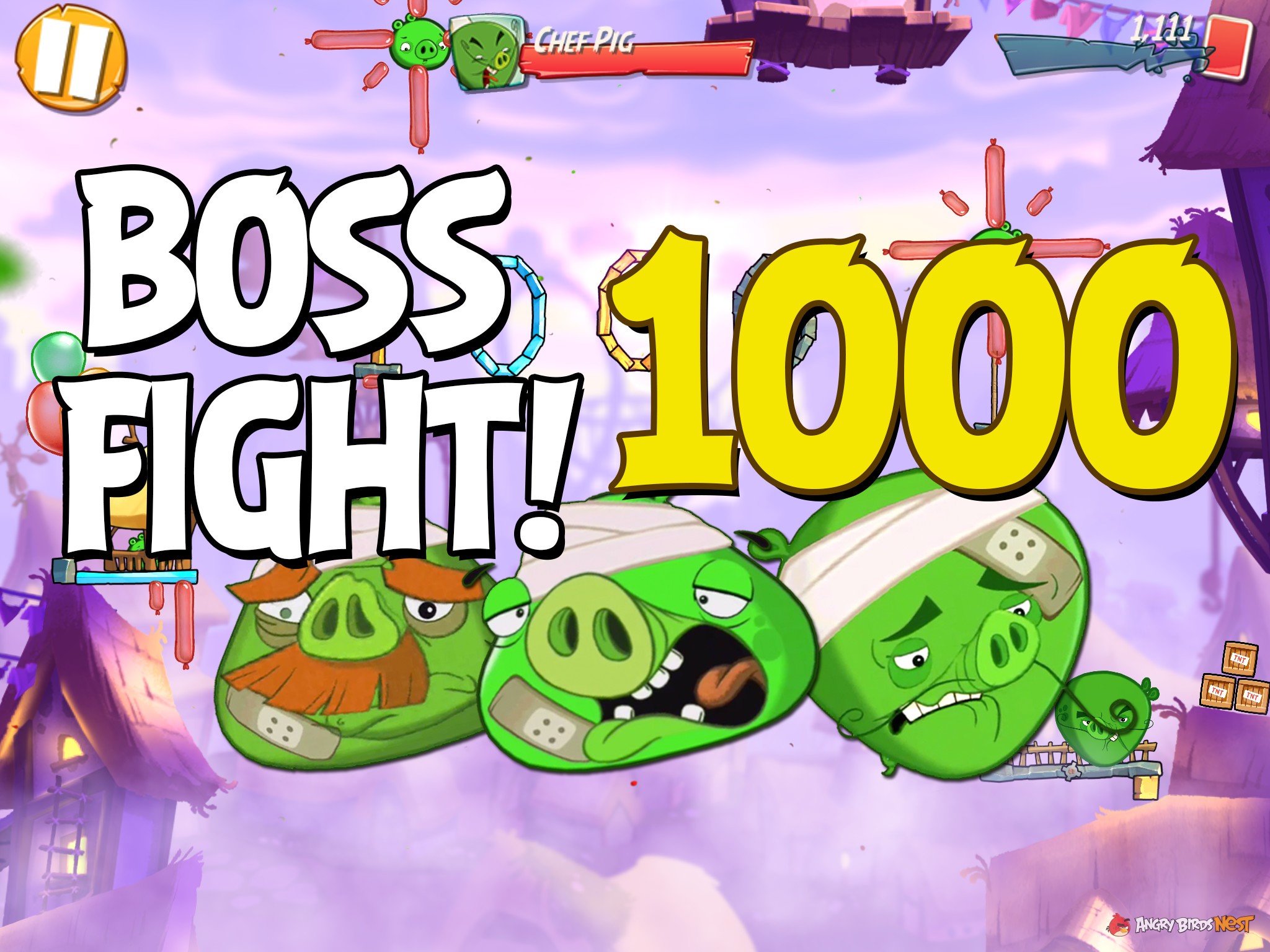Angry Birds 2 Boss Fight Level 1000