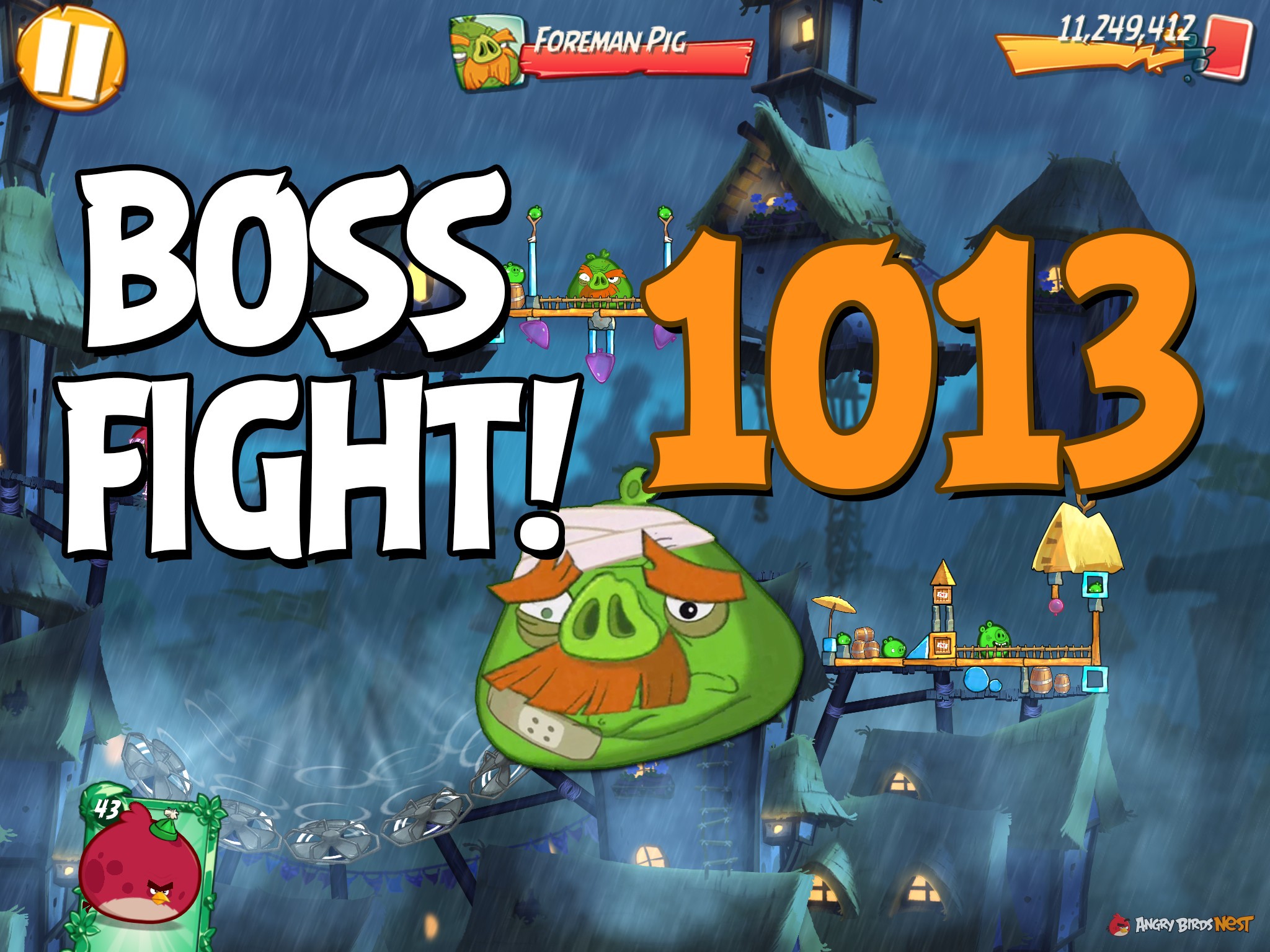 Angry Birds 2 Boss Fight Level 1013