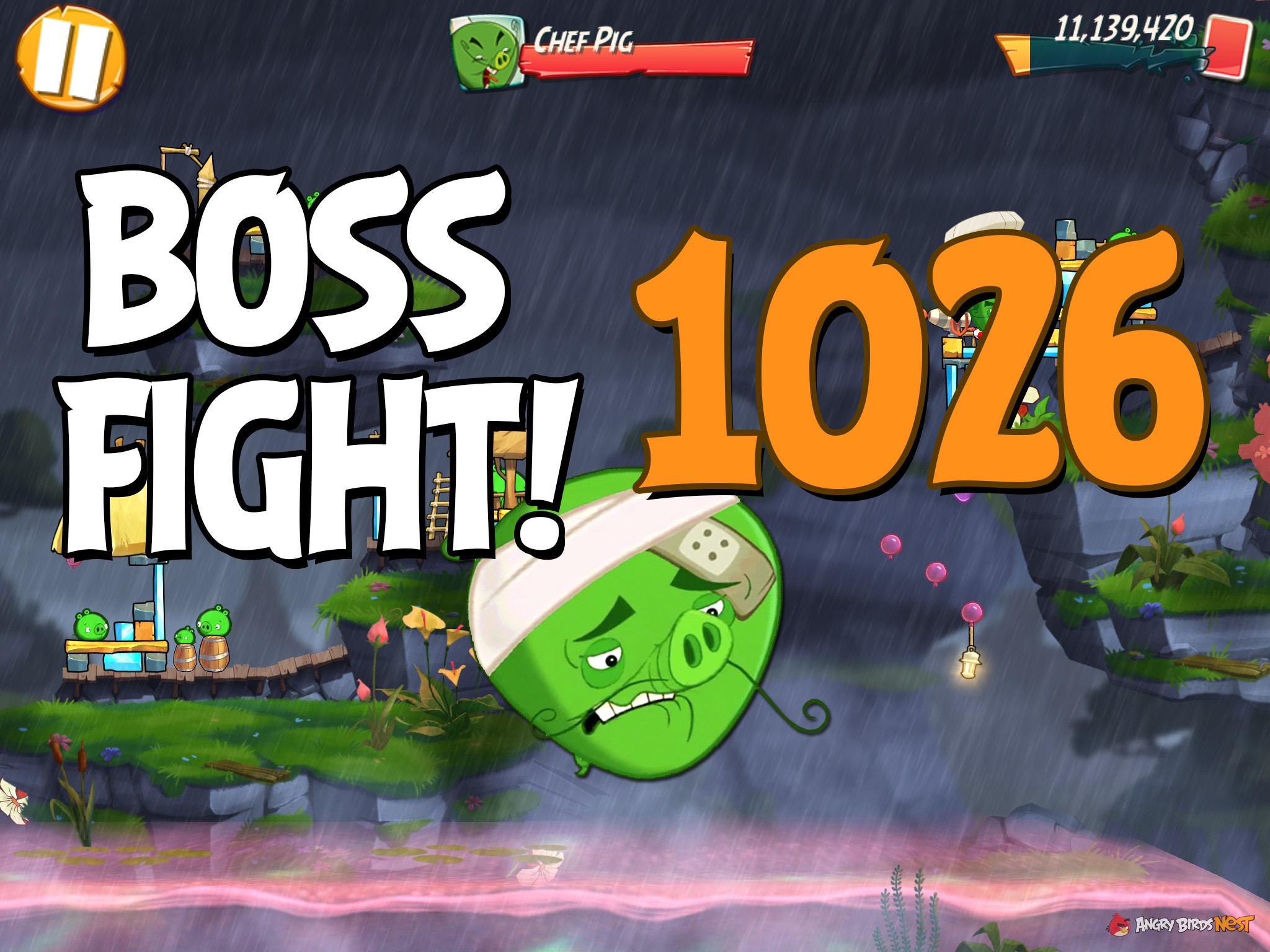 Angry Birds 2 Boss Fight Level 1026