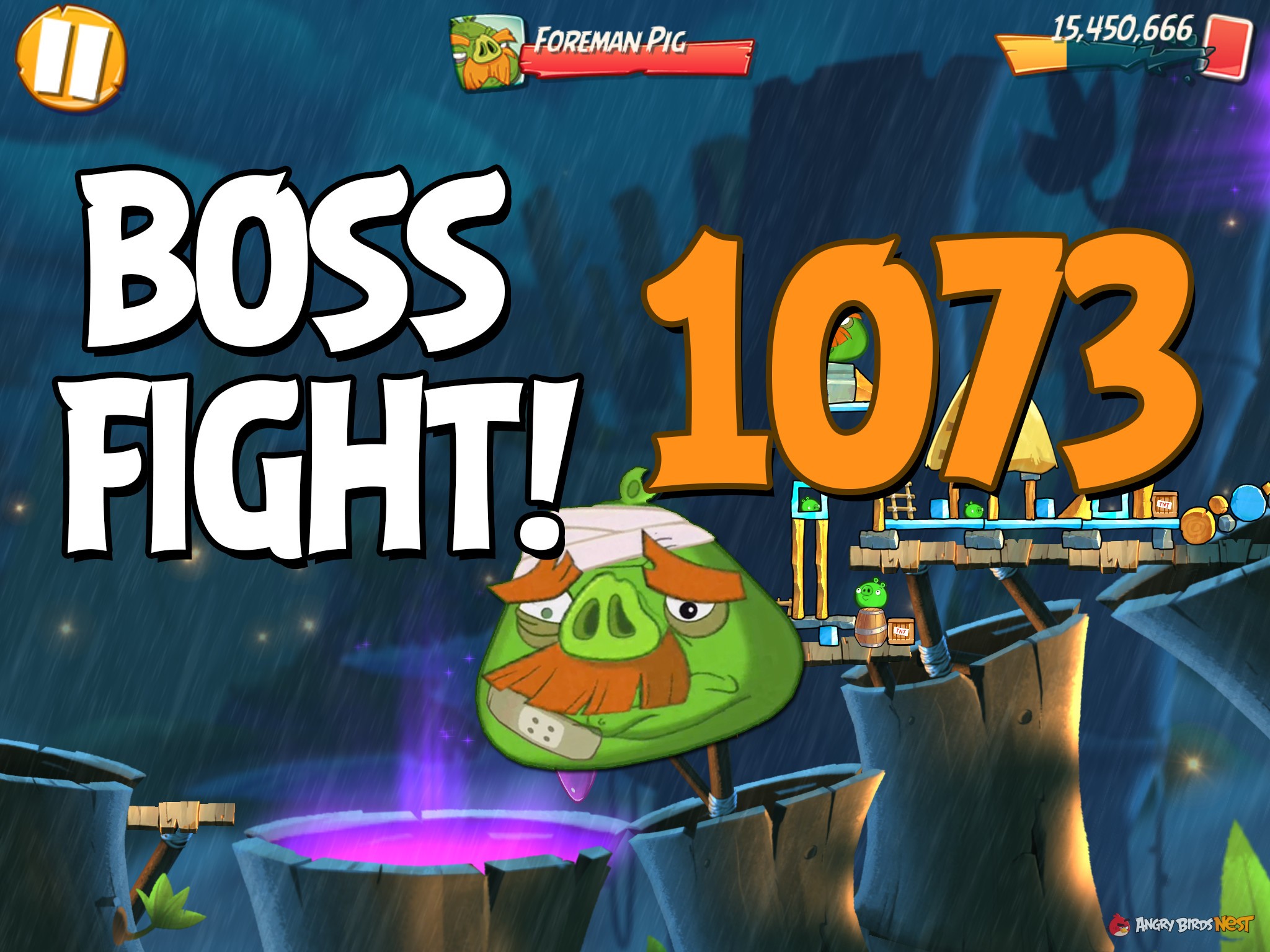 Angry Birds 2 Boss Fight Level 1073