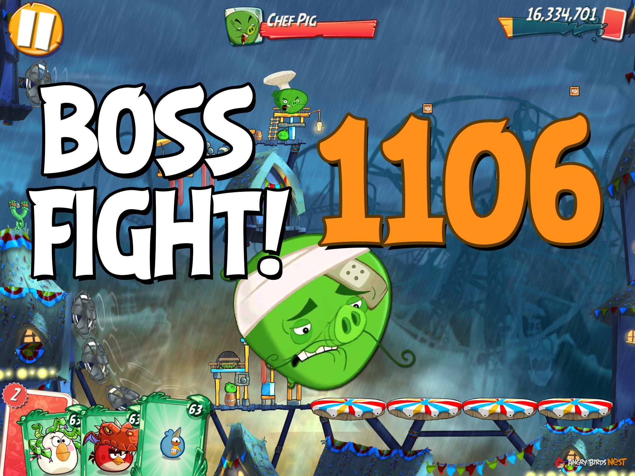 Angry Birds 2 Boss Fight Level 1106