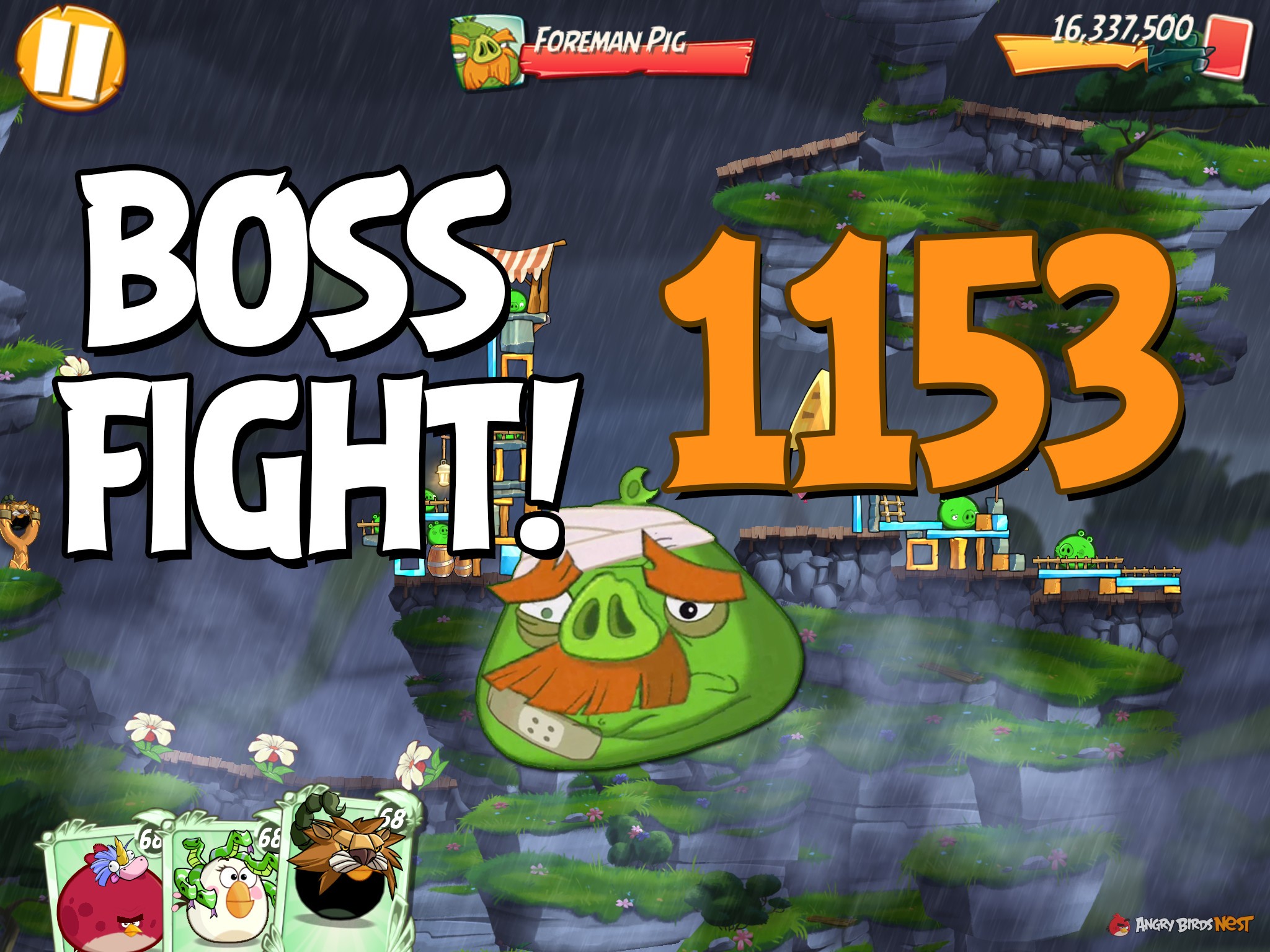 Angry Birds 2 Boss Fight Level 1153