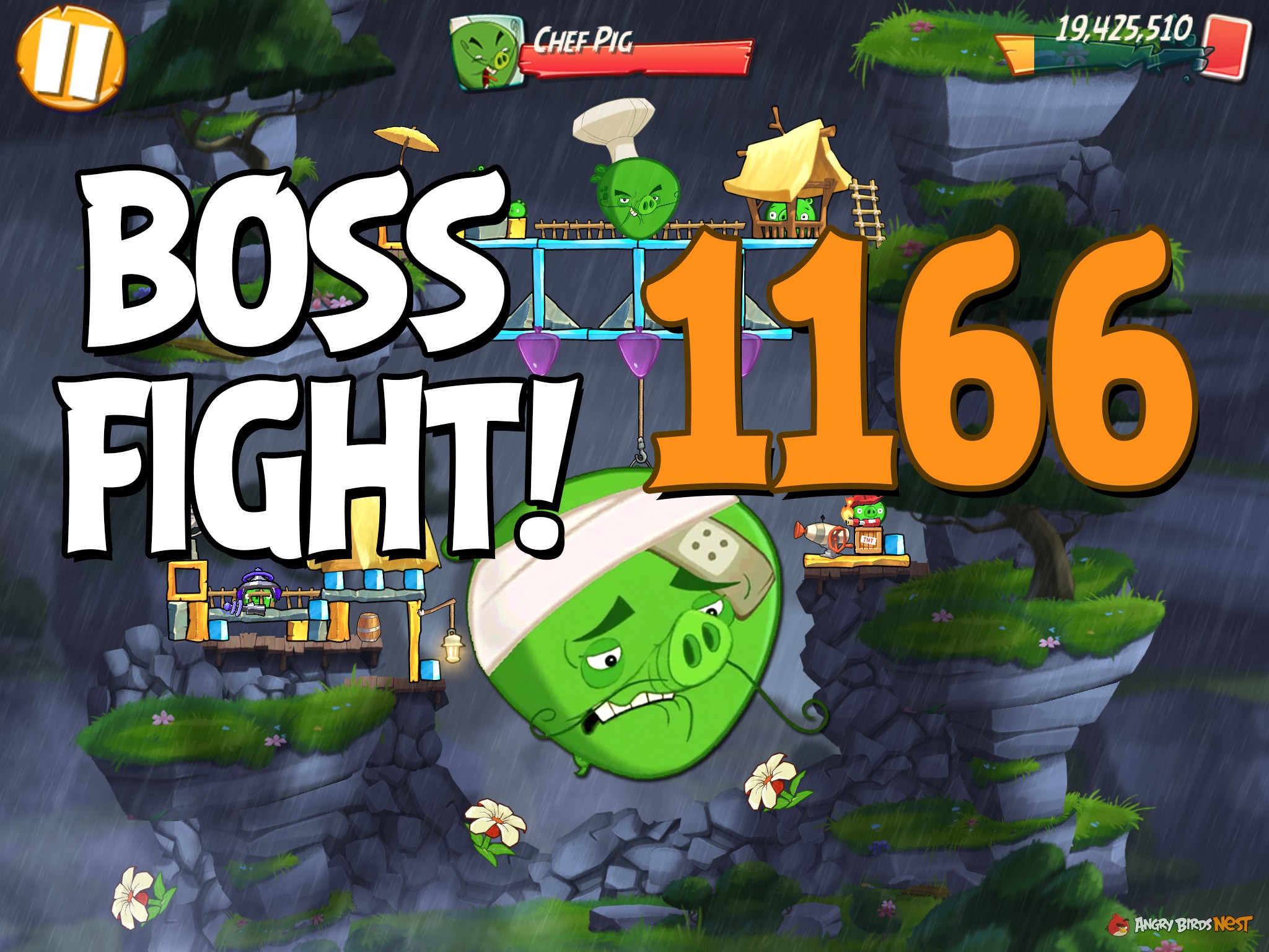 Angry Birds 2 Boss Fight Level 1166