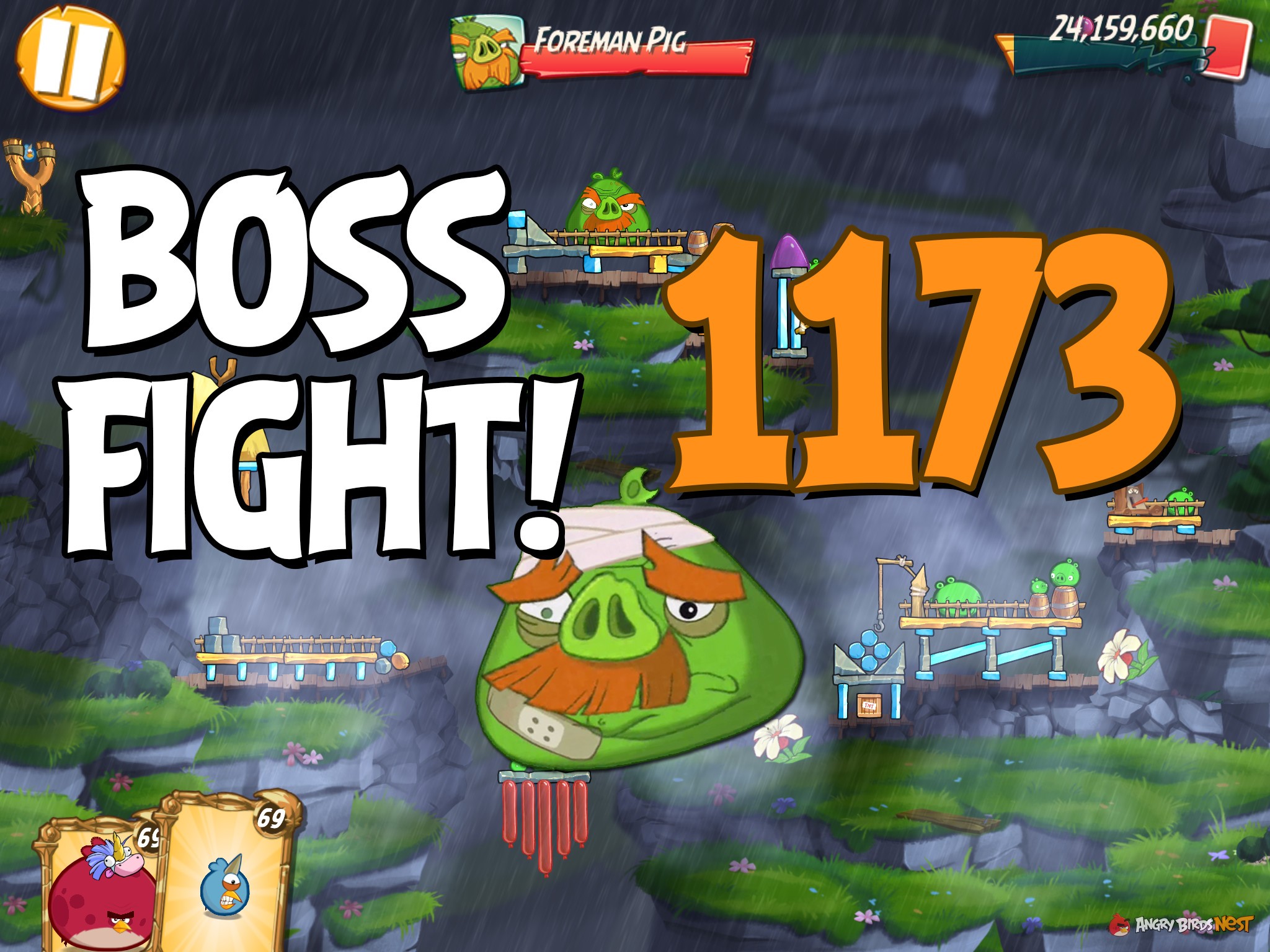 Angry Birds 2 Boss Fight Level 1173
