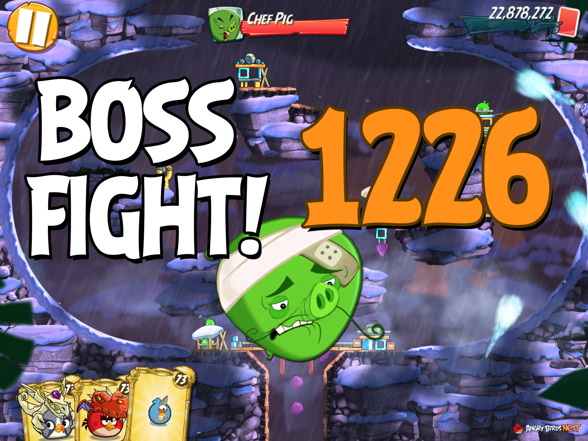 Angry Birds 2 Boss Fight Level 1226