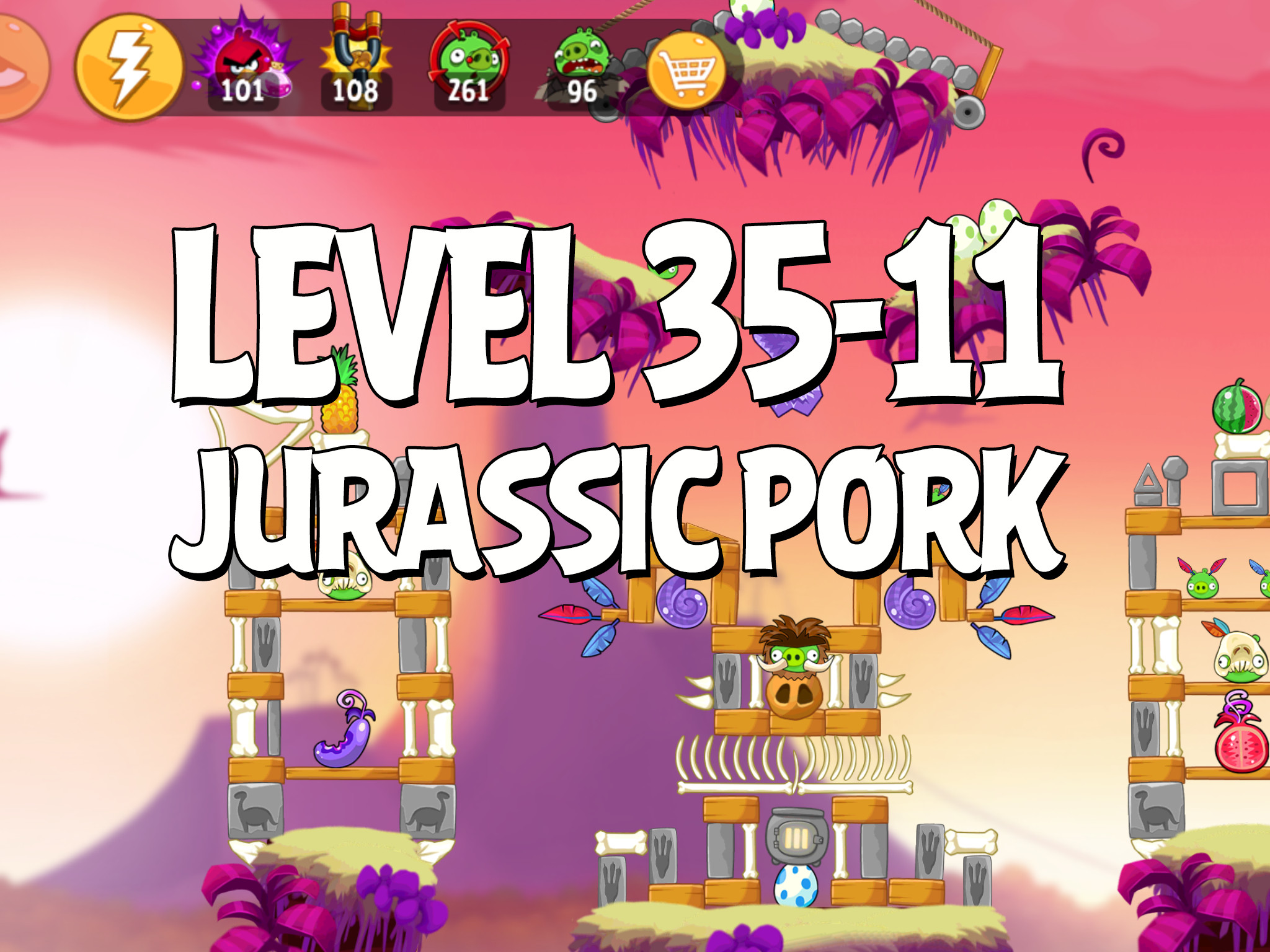Angry-Birds-Jurassic-Pork-Level-35-11