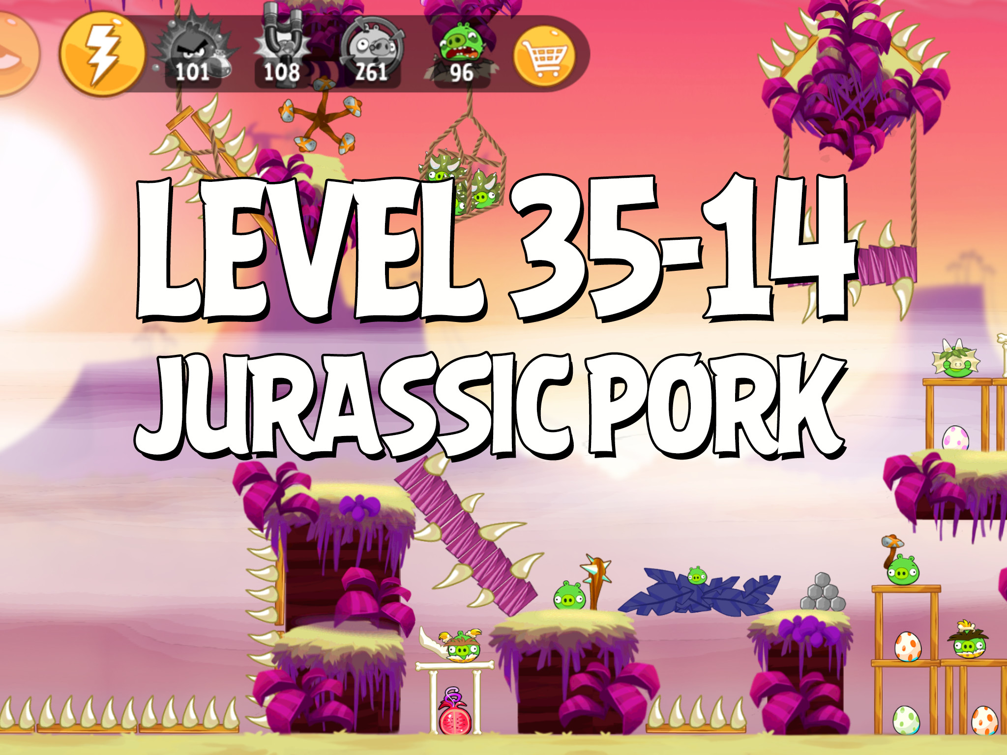 Angry-Birds-Jurassic-Pork-Level-35-14