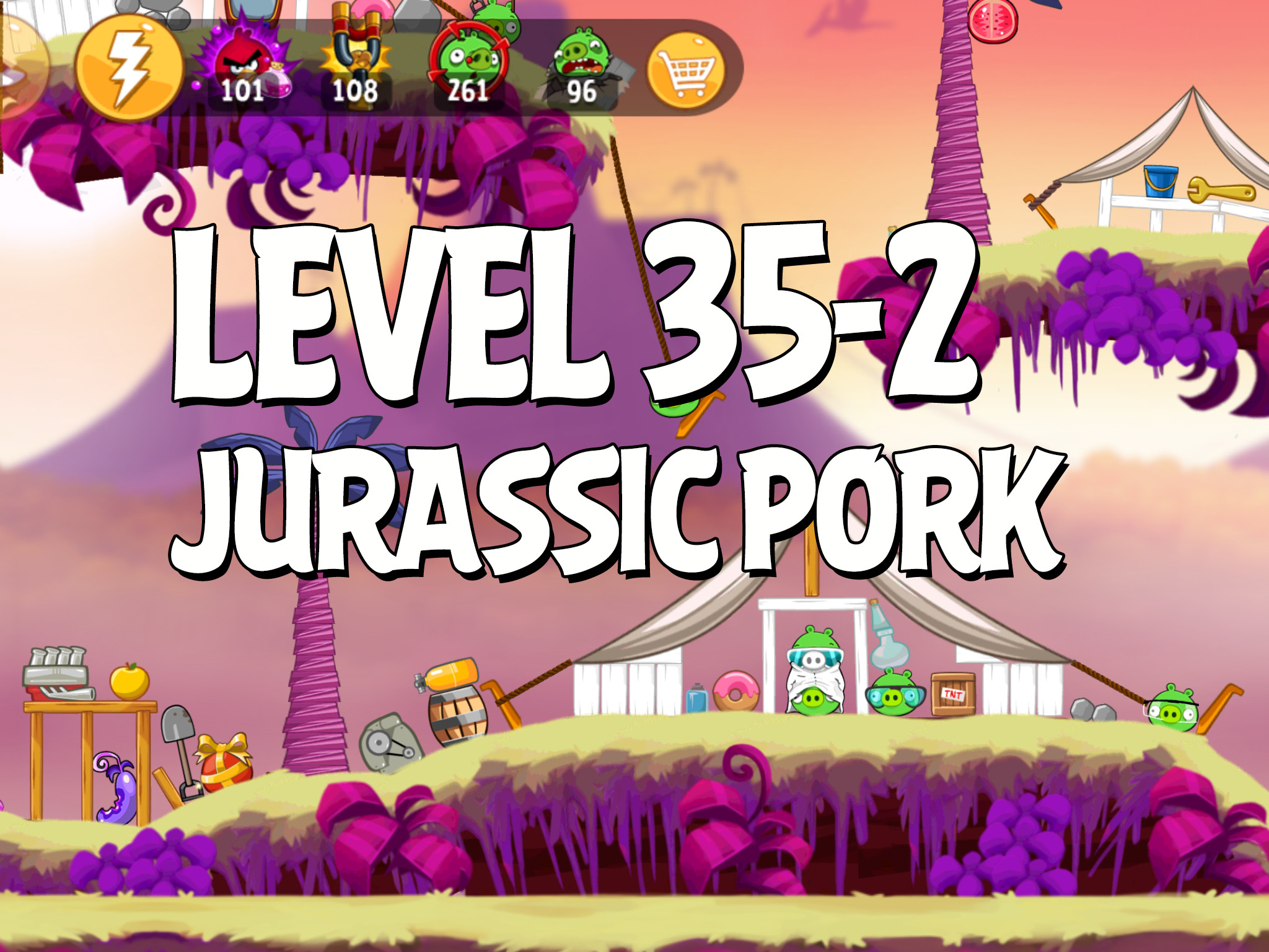 Angry-Birds-Jurassic-Pork-Level-35-2