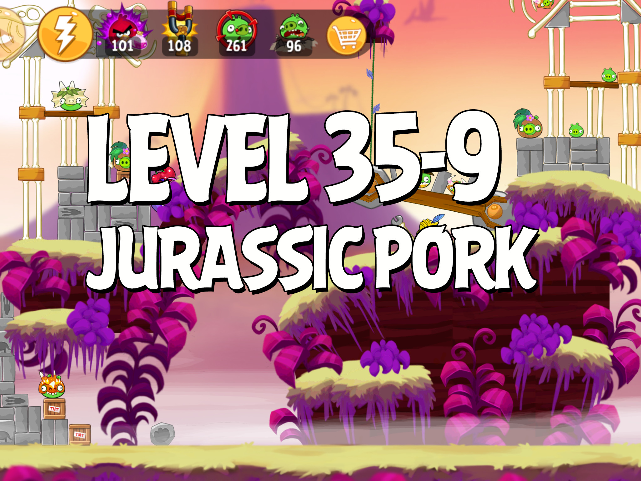 Angry-Birds-Jurassic-Pork-Level-35-9