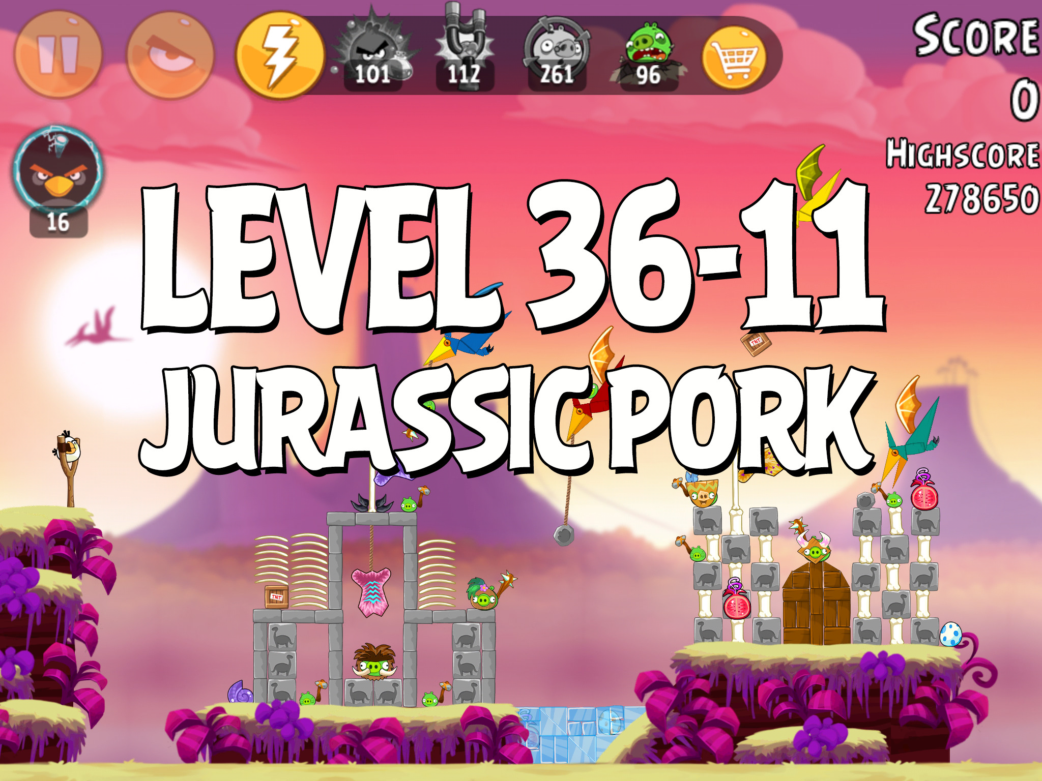 Angry-Birds-Jurassic-Pork-Level-36-11