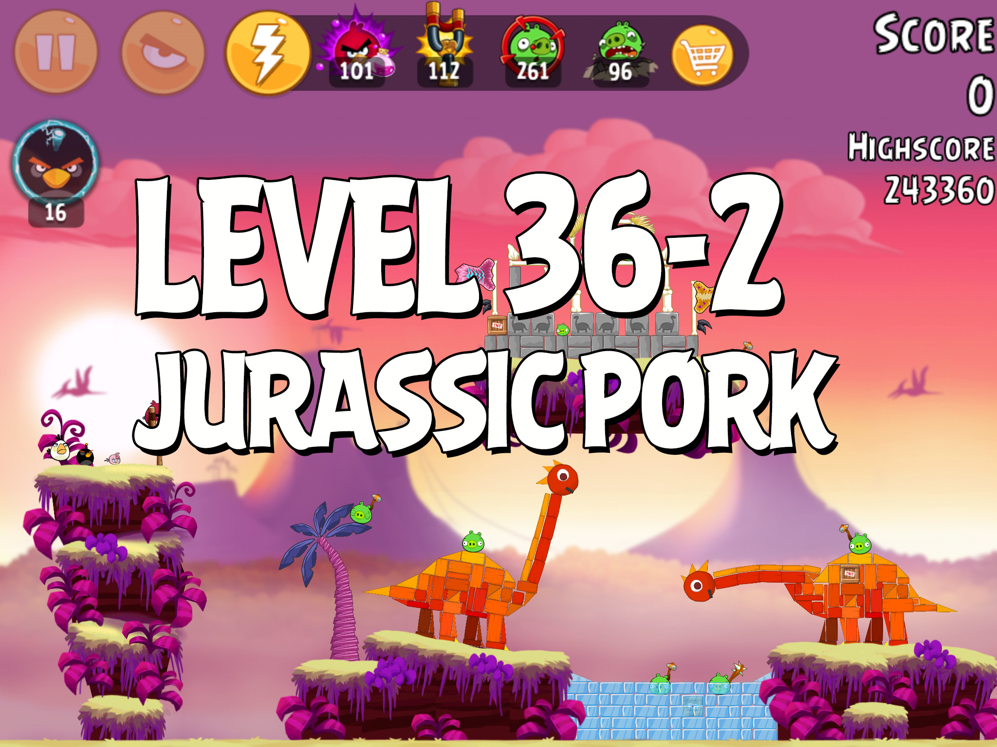 Angry-Birds-Jurassic-Pork-Level-36-2
