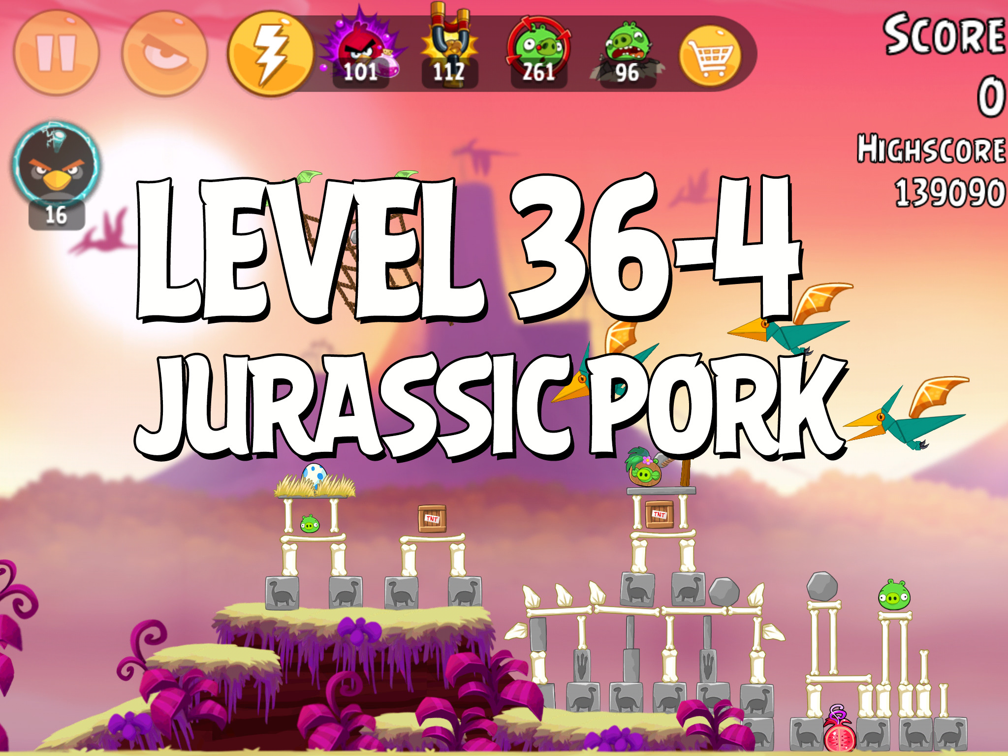 Angry-Birds-Jurassic-Pork-Level-36-4