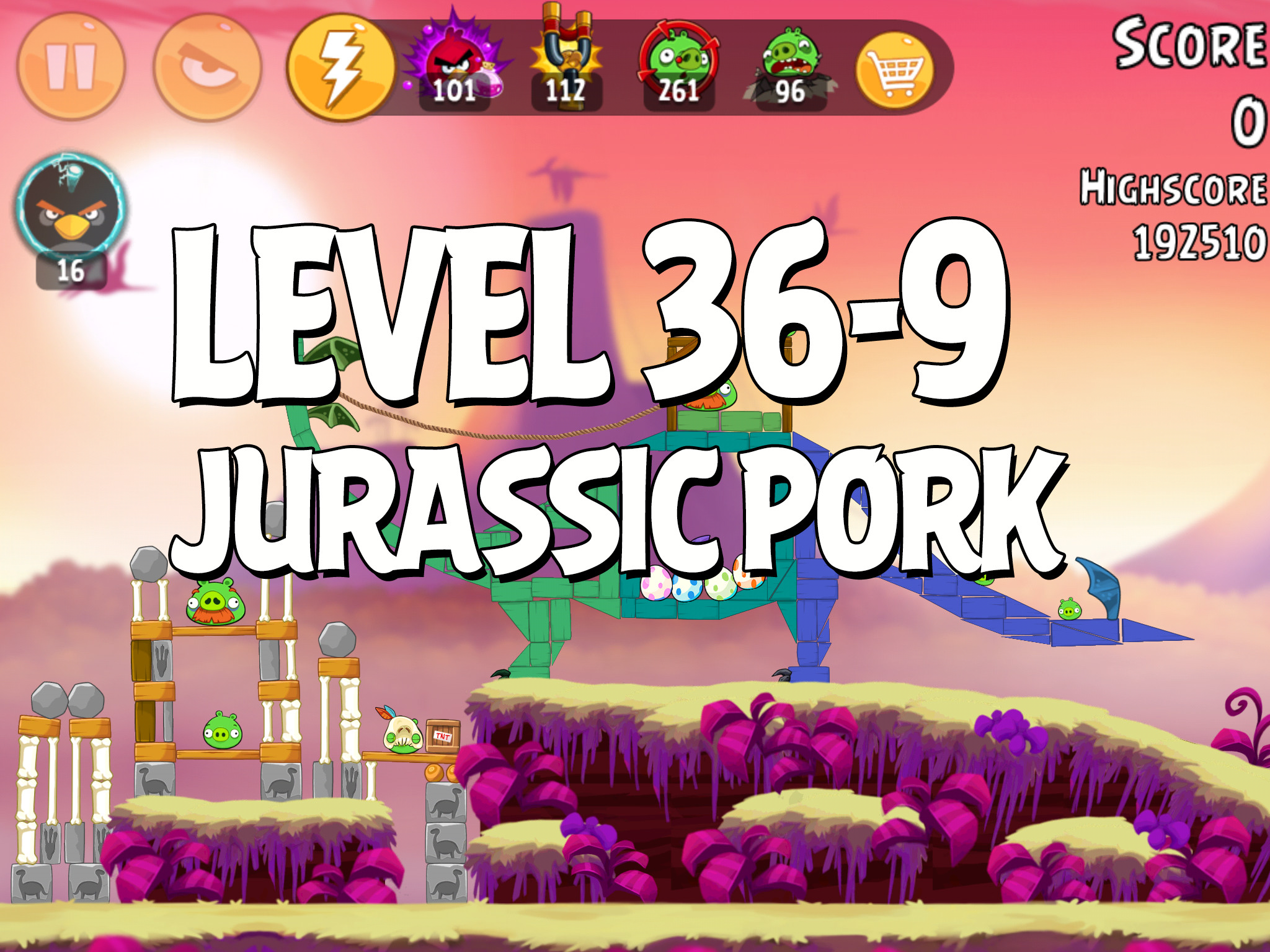 Angry-Birds-Jurassic-Pork-Level-36-9