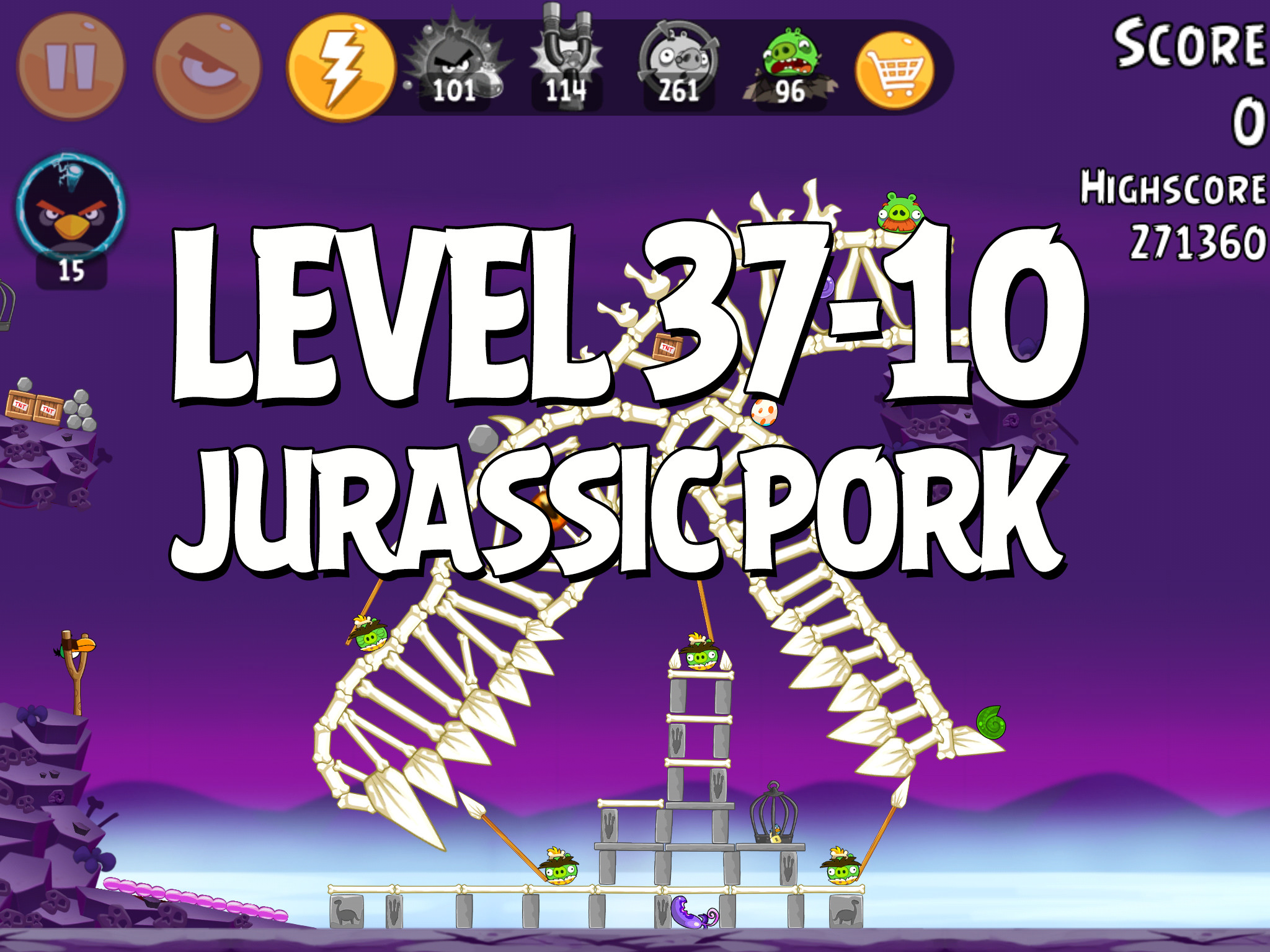 Angry-Birds-Jurassic-Pork-Level-37-10