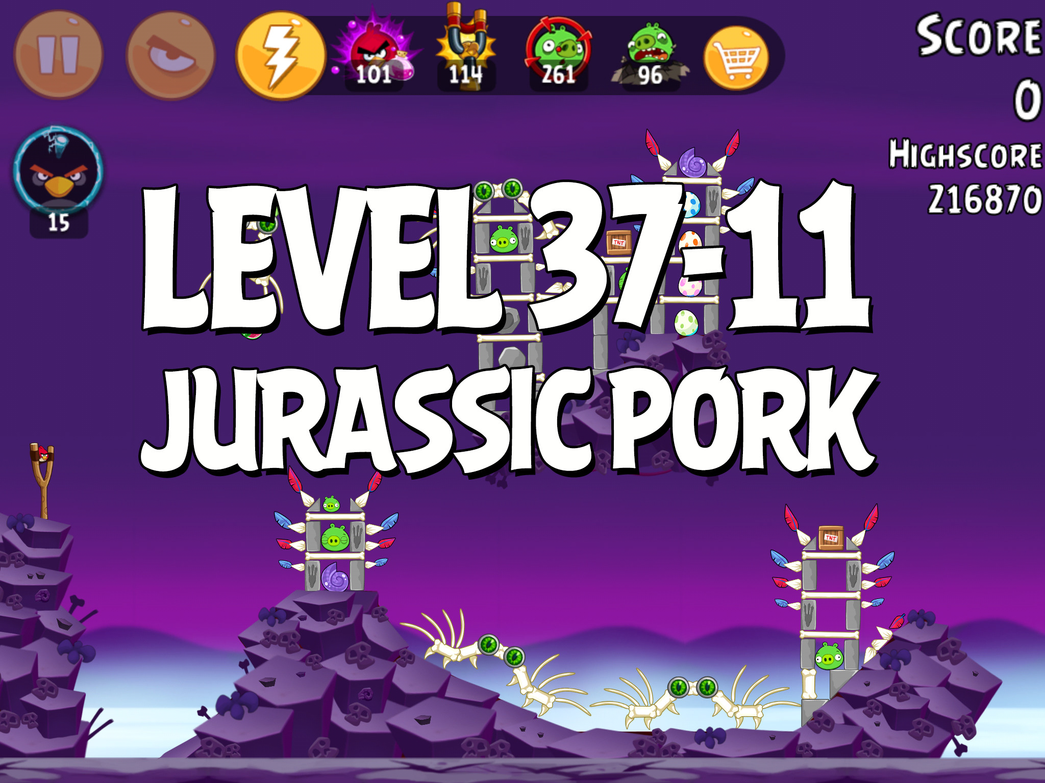 Angry-Birds-Jurassic-Pork-Level-37-11