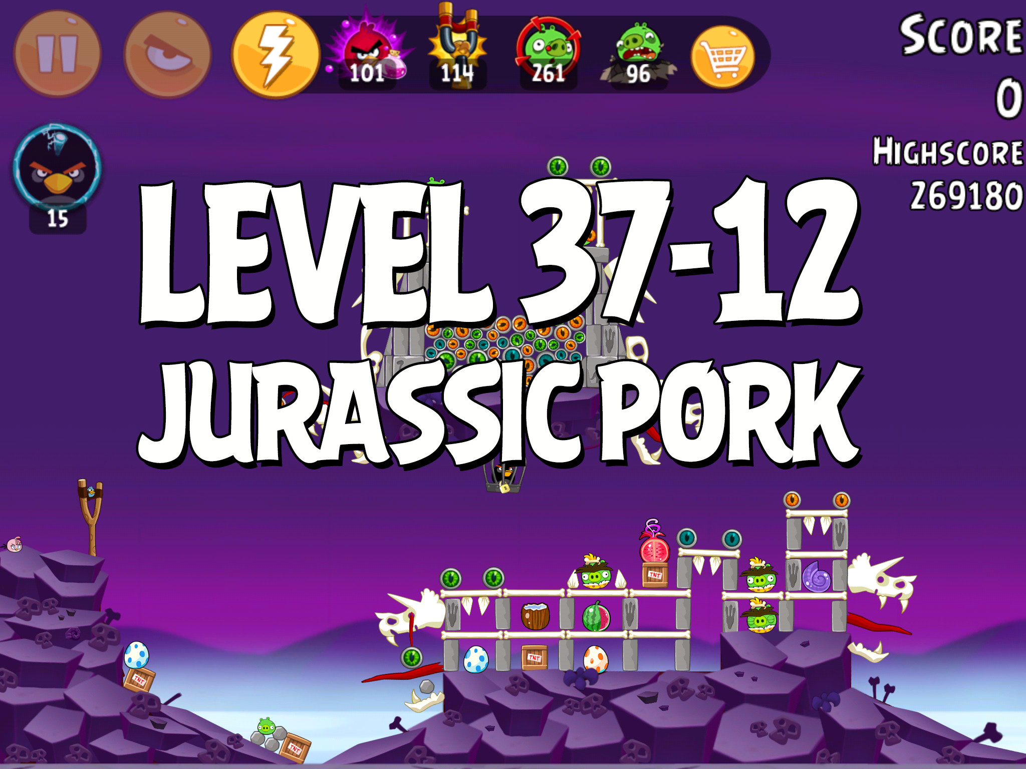 Angry-Birds-Jurassic-Pork-Level-37-12