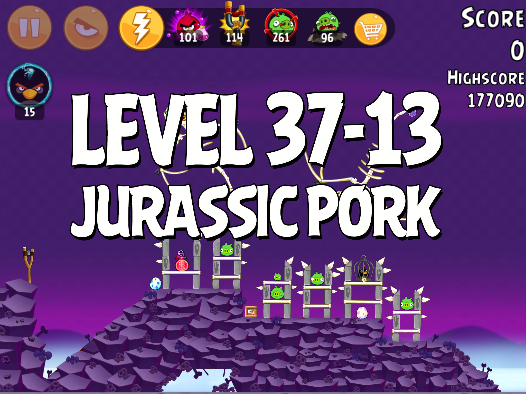 Angry-Birds-Jurassic-Pork-Level-37-13