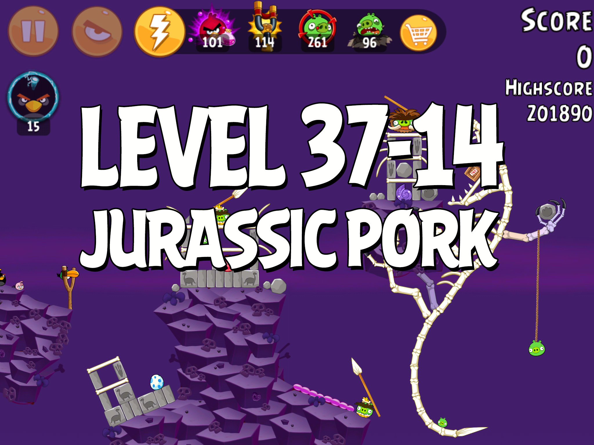 Angry-Birds-Jurassic-Pork-Level-37-14