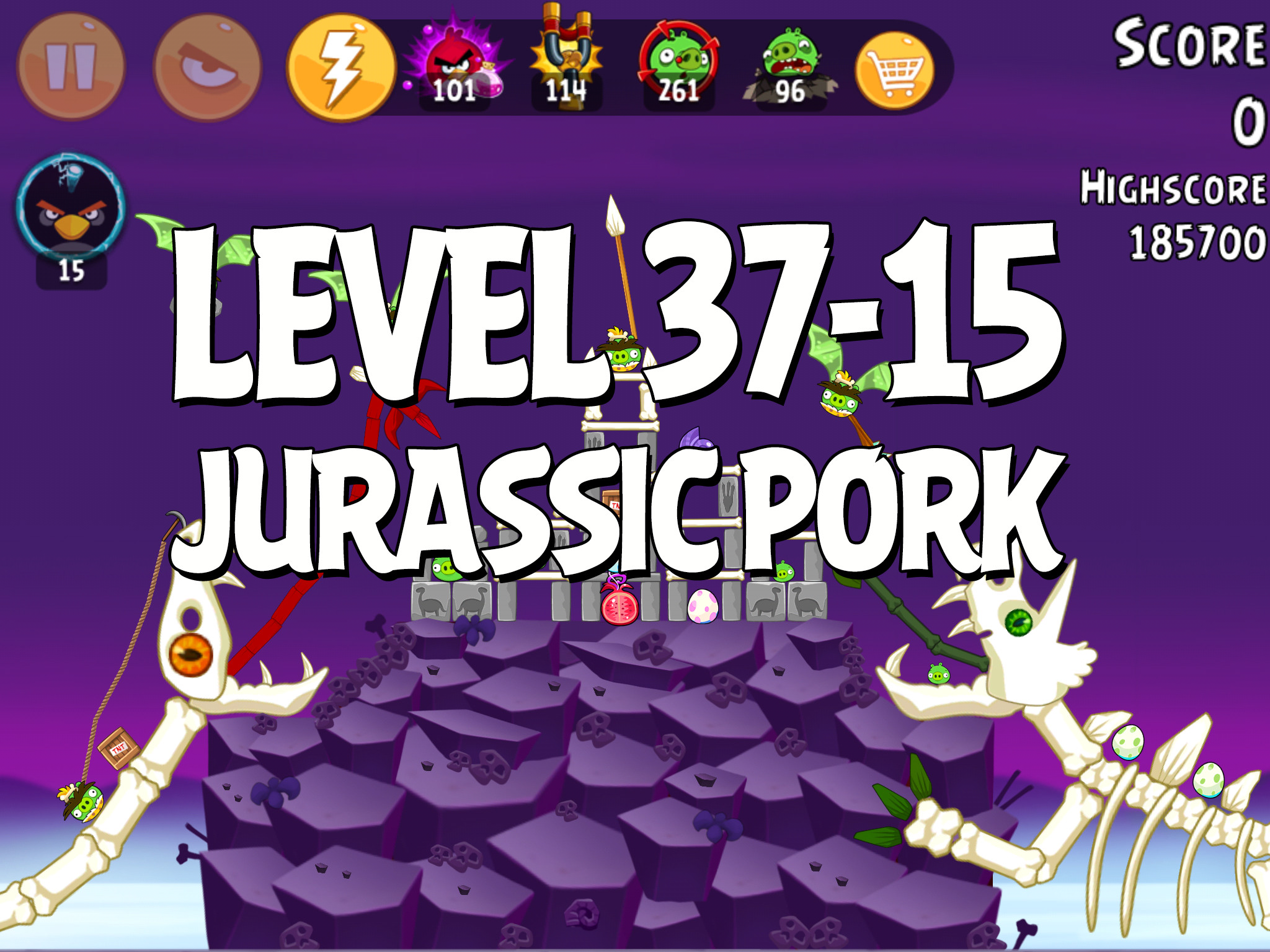 Angry-Birds-Jurassic-Pork-Level-37-15