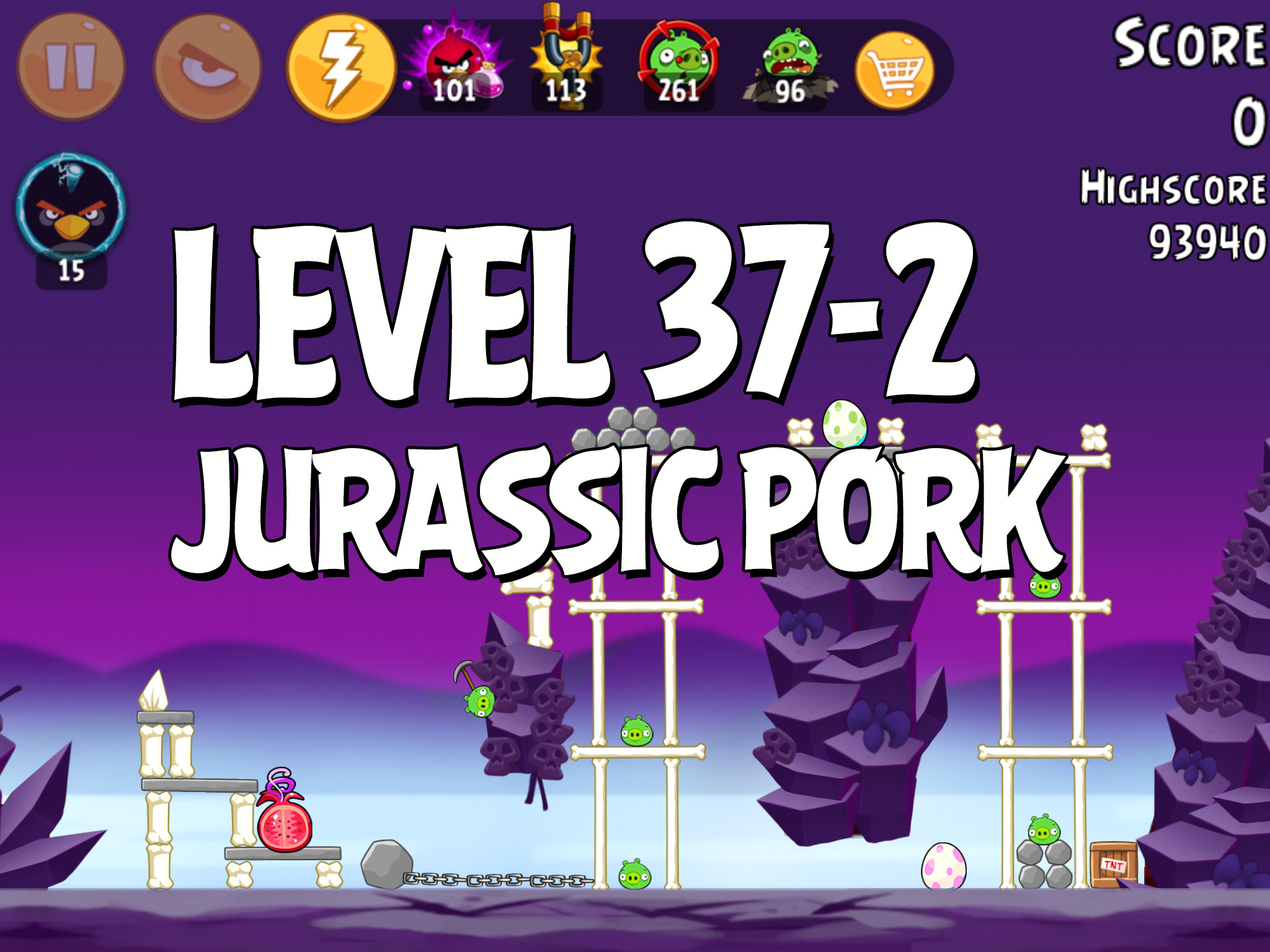 Angry-Birds-Jurassic-Pork-Level-37-2
