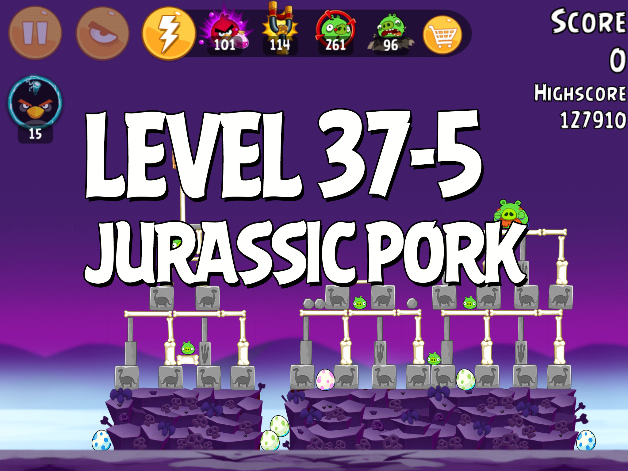 Angry-Birds-Jurassic-Pork-Level-37-5