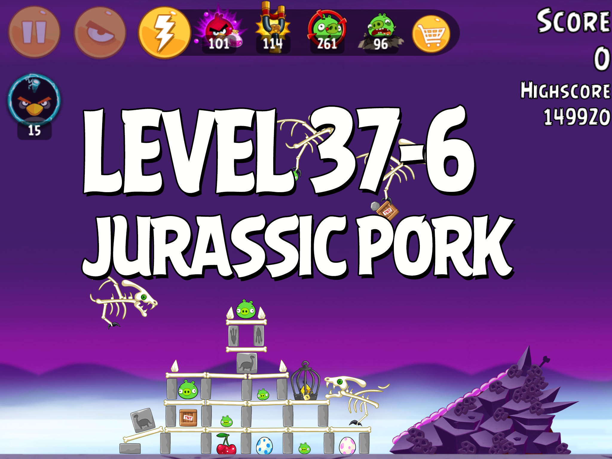 Angry-Birds-Jurassic-Pork-Level-37-6
