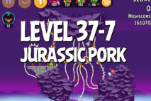 Angry Birds Jurassic Pork Level 37-7 Walkthrough