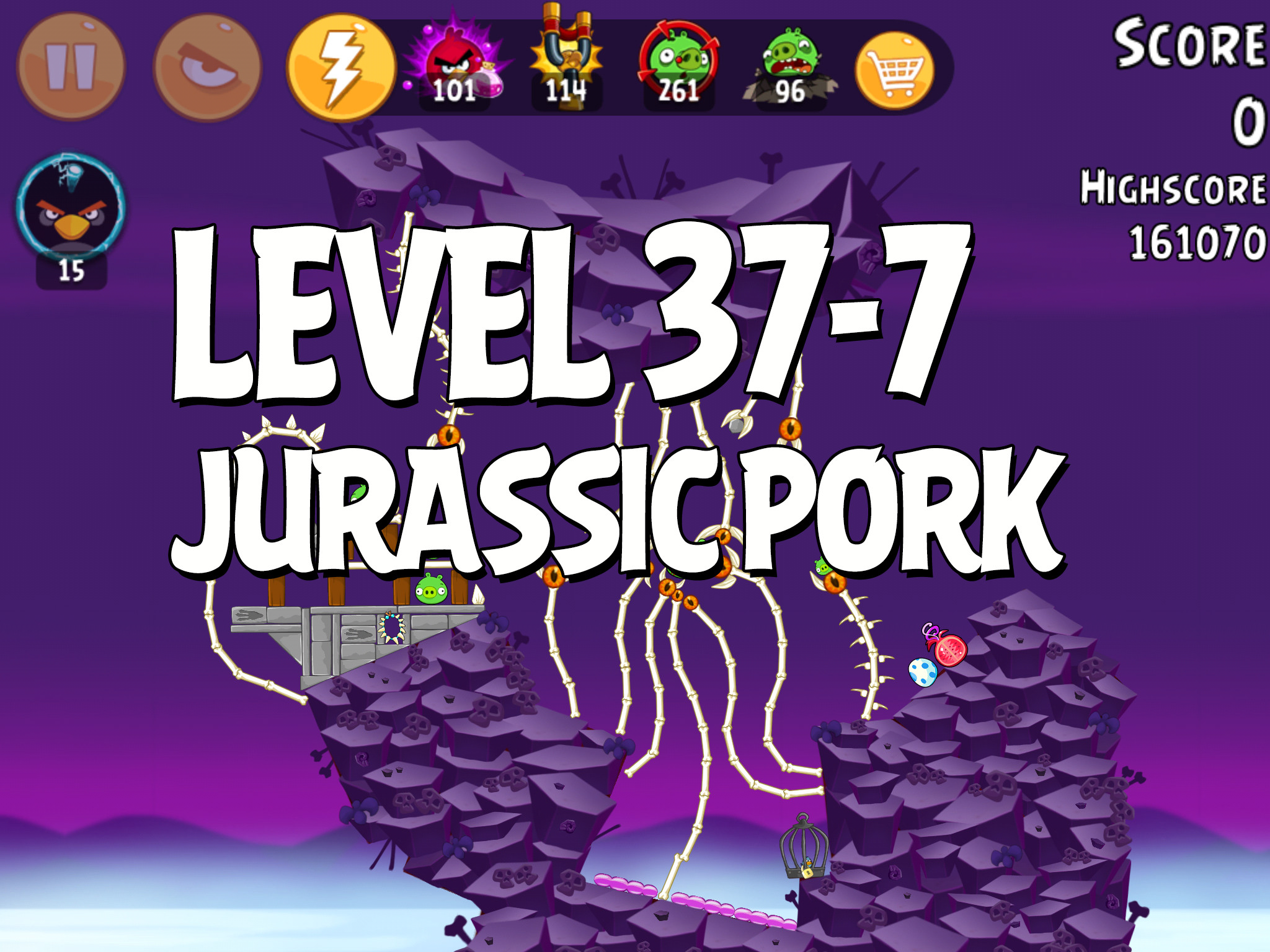 Angry-Birds-Jurassic-Pork-Level-37-7