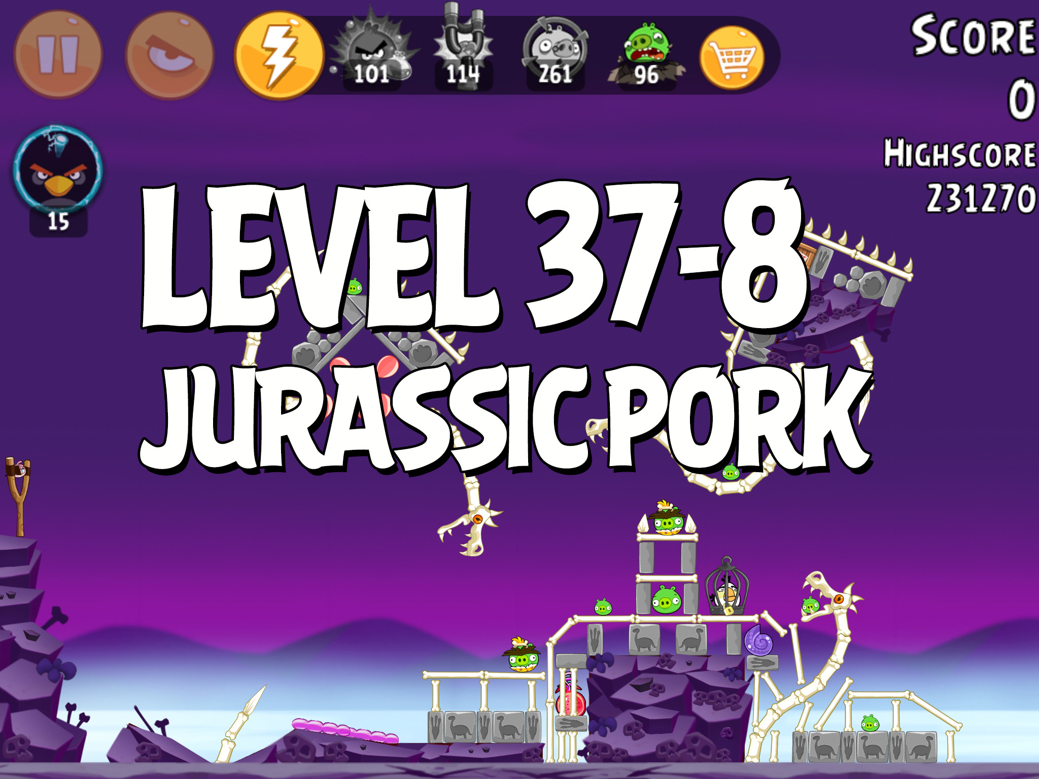 Angry-Birds-Jurassic-Pork-Level-37-8