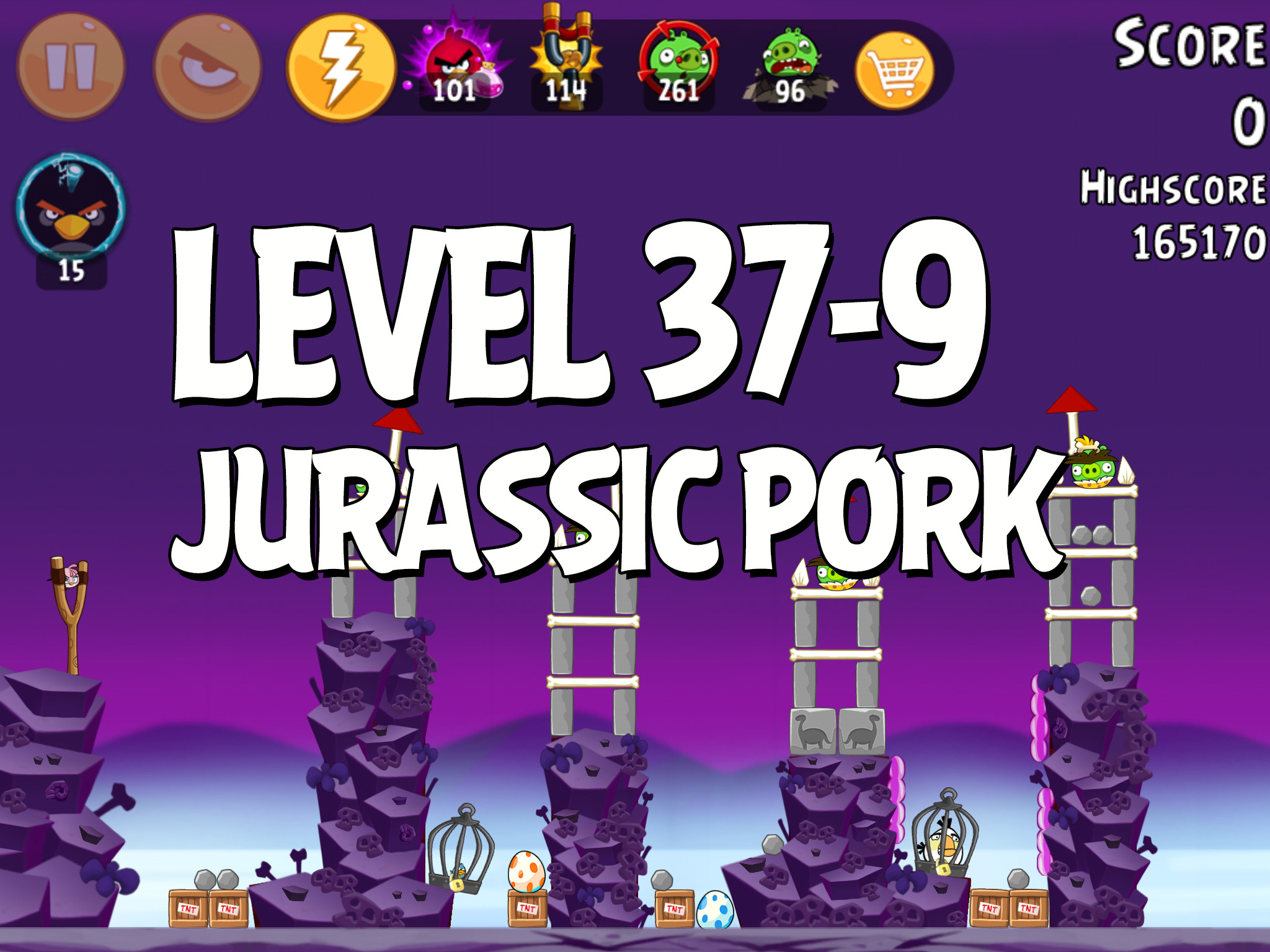Angry-Birds-Jurassic-Pork-Level-37-9