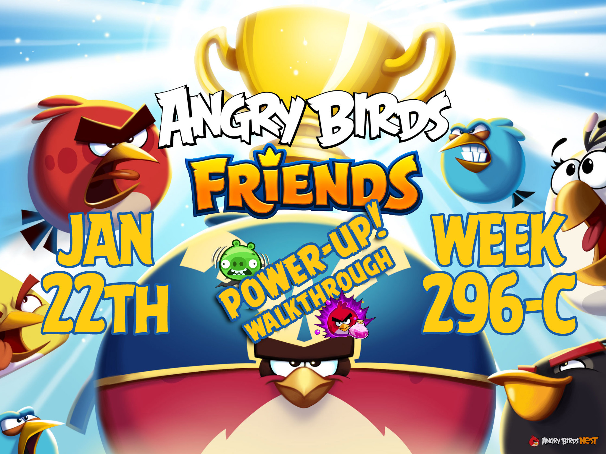 Angry Birds Friends Tournament Week 296-C Feature Image PU