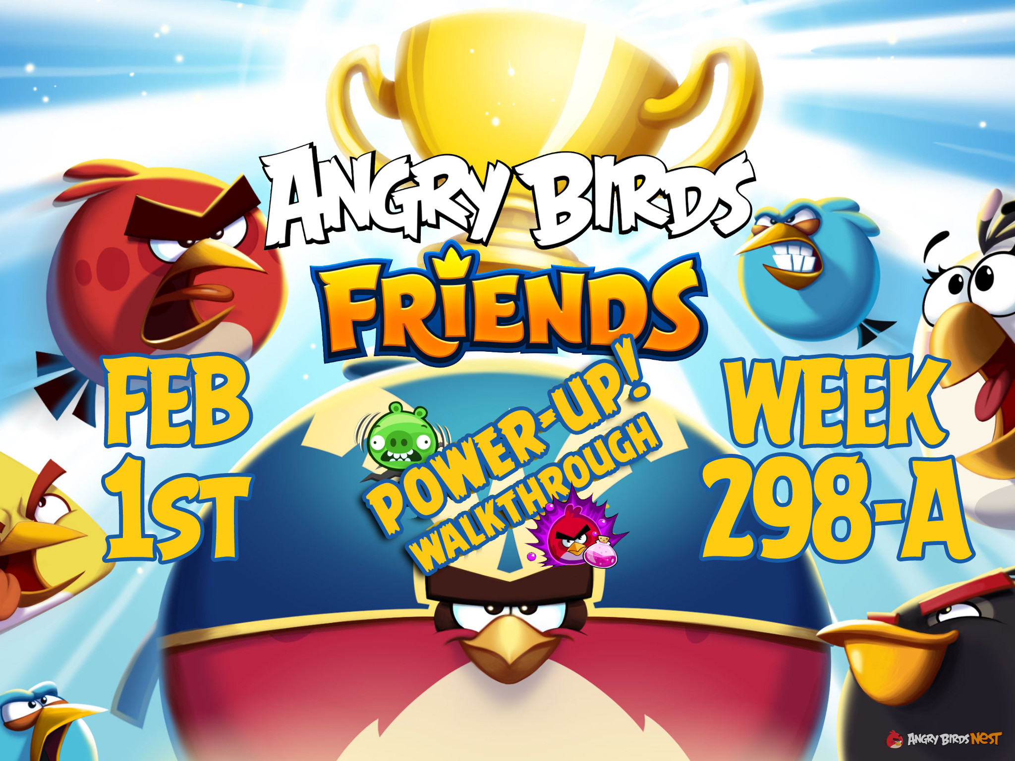 Angry Birds Friends Tournament Week 298-A Feature Image PU